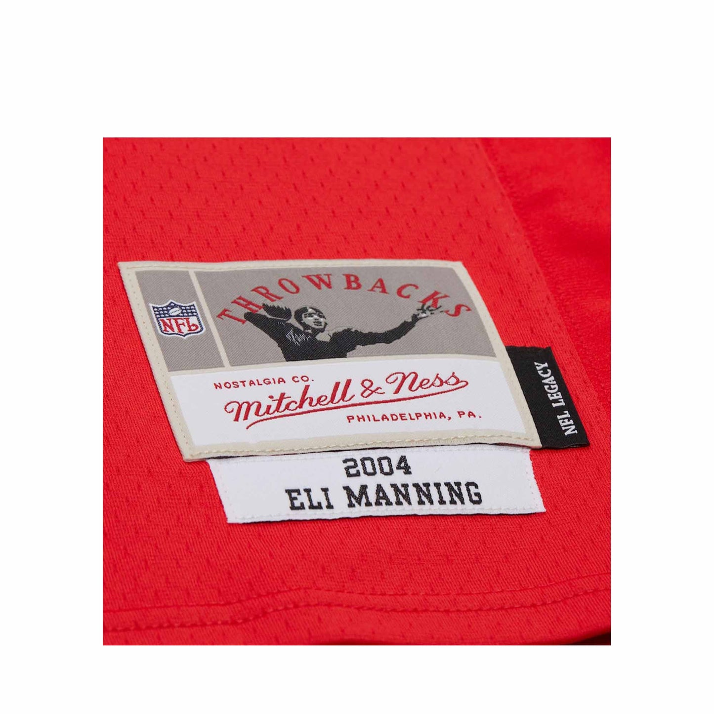 Men's Eli Manning Red New York Giants 2004 Legacy Jersey