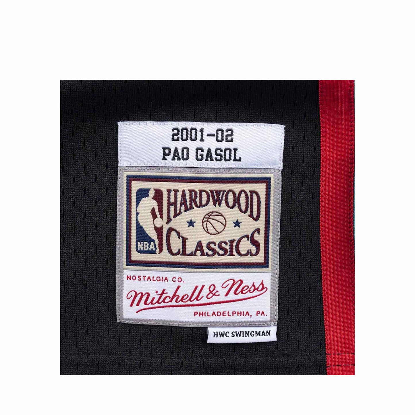 Men's Pau Gasol Black Memphis Grizzlies 2001-02 Swingman Jersey