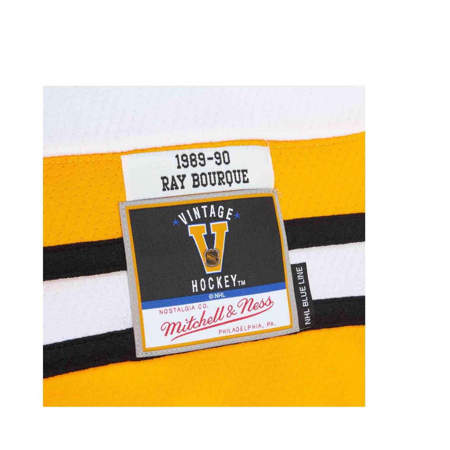 Blue Line Ray Bourque Boston Bruins White 1989 Jersey