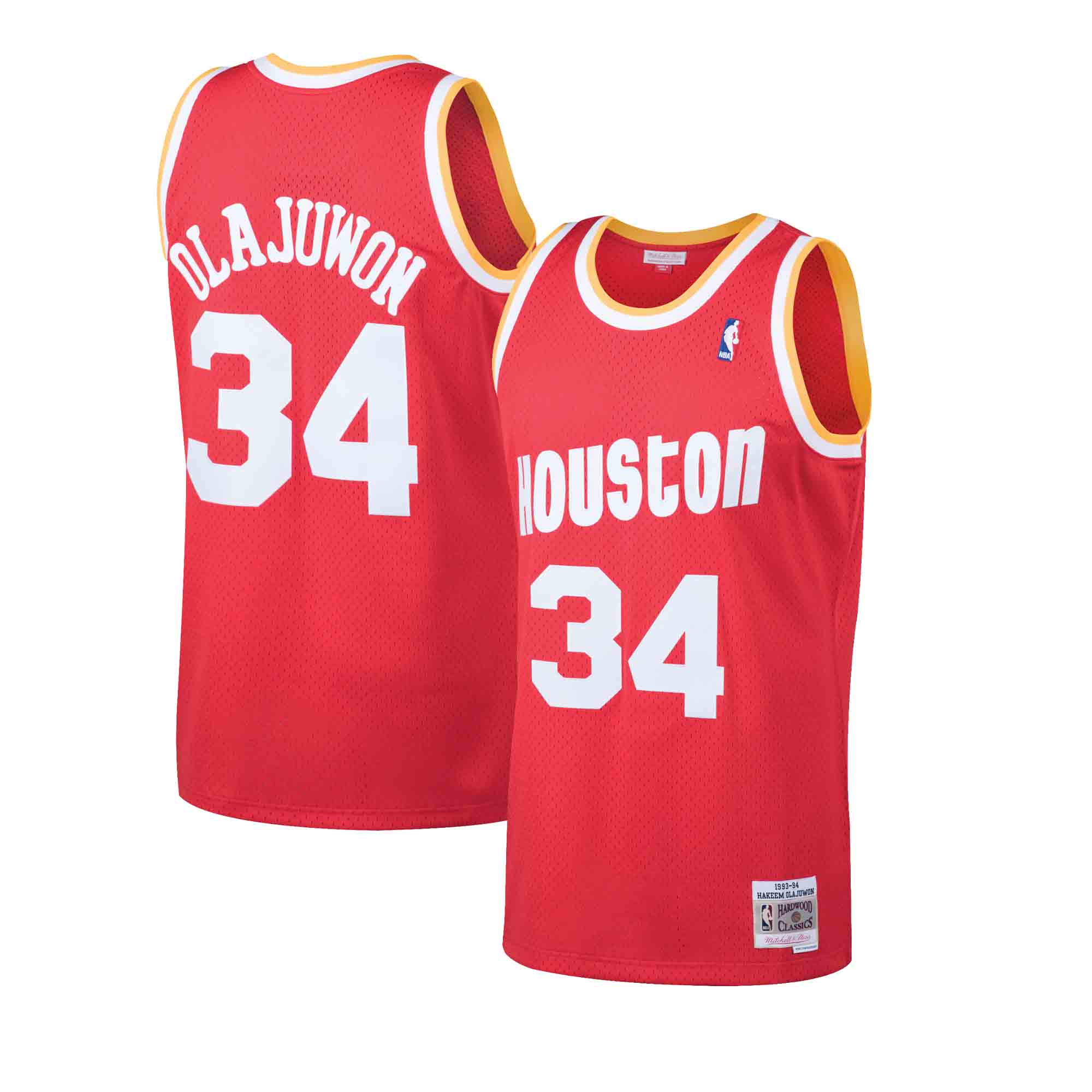 Hakeem Olajuwon Houston Rockets 90's Champion #34 Jersey Size 48 Mint!