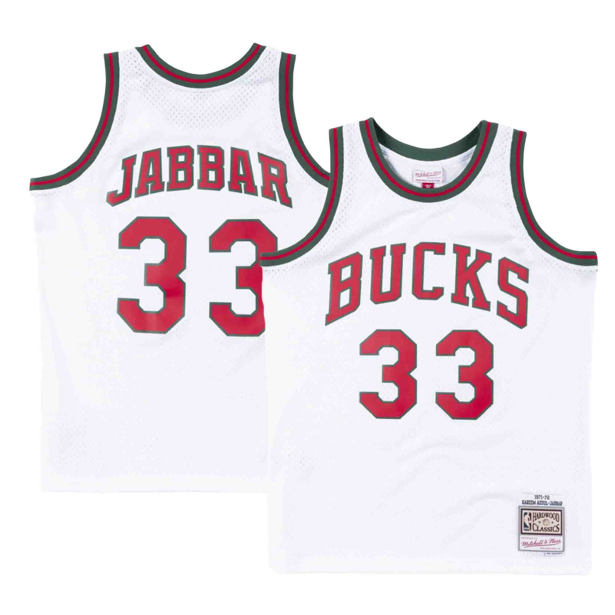NBA Swingman Jersey Milwaukee Bucks 1971-72 Kareem Abdul-Jabbar #33 –  Broskiclothing