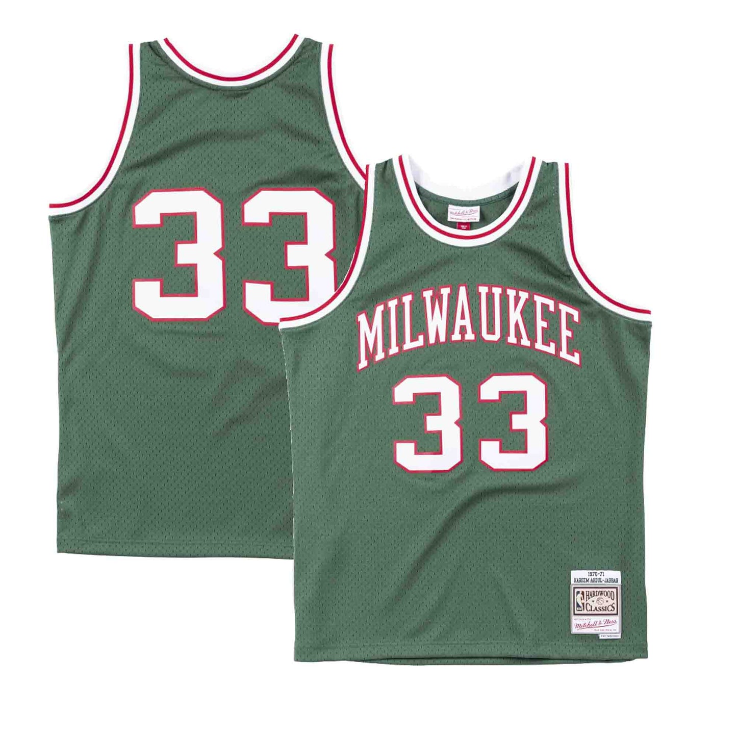 NBA Swingman Jersey Milwaukee Bucks Away 1970-71 Kareem Abdul-Jabbar #33
