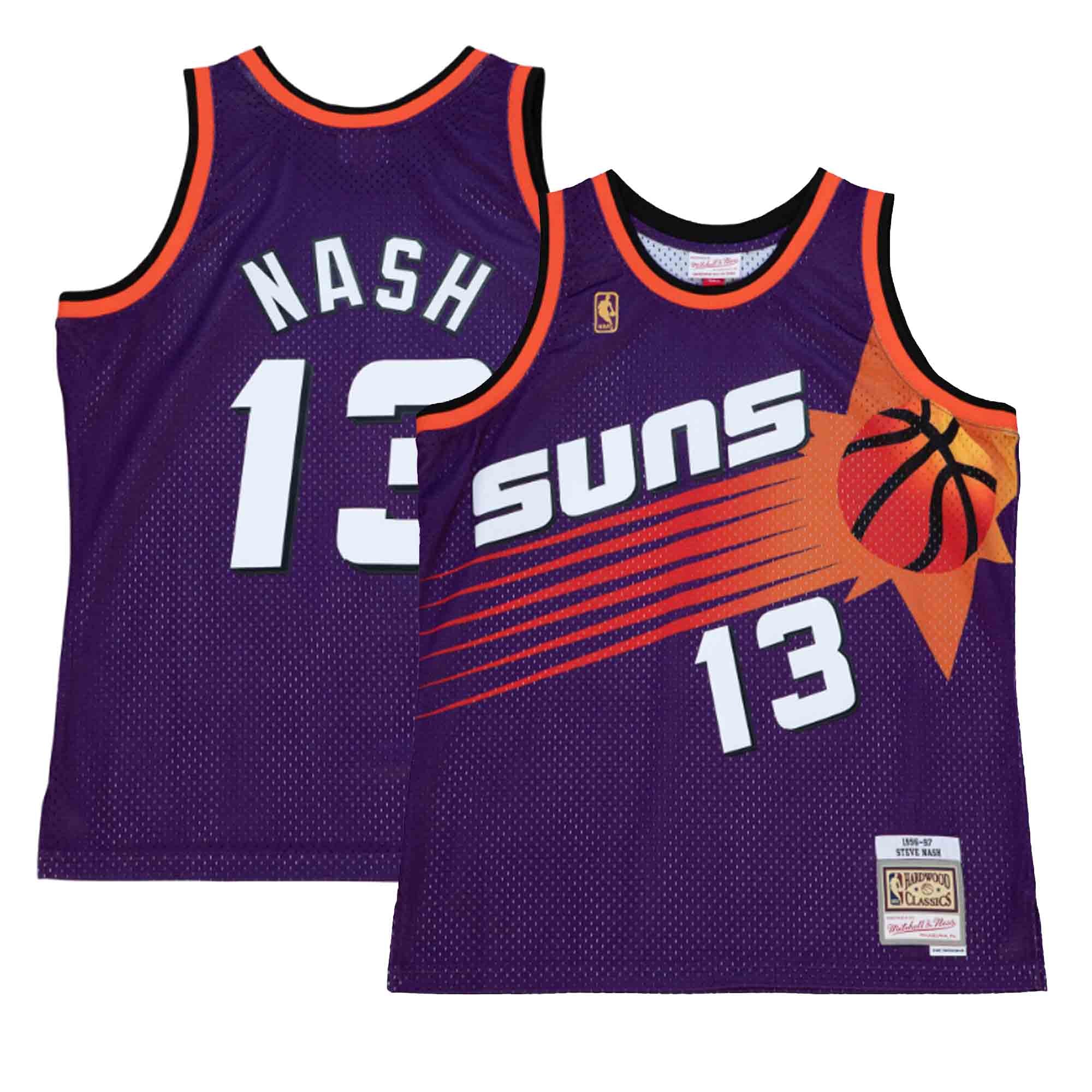 NBA Jersey No. 13 Basketball Jersey Orange Suns Steve Nash Air Jordan  Swingman