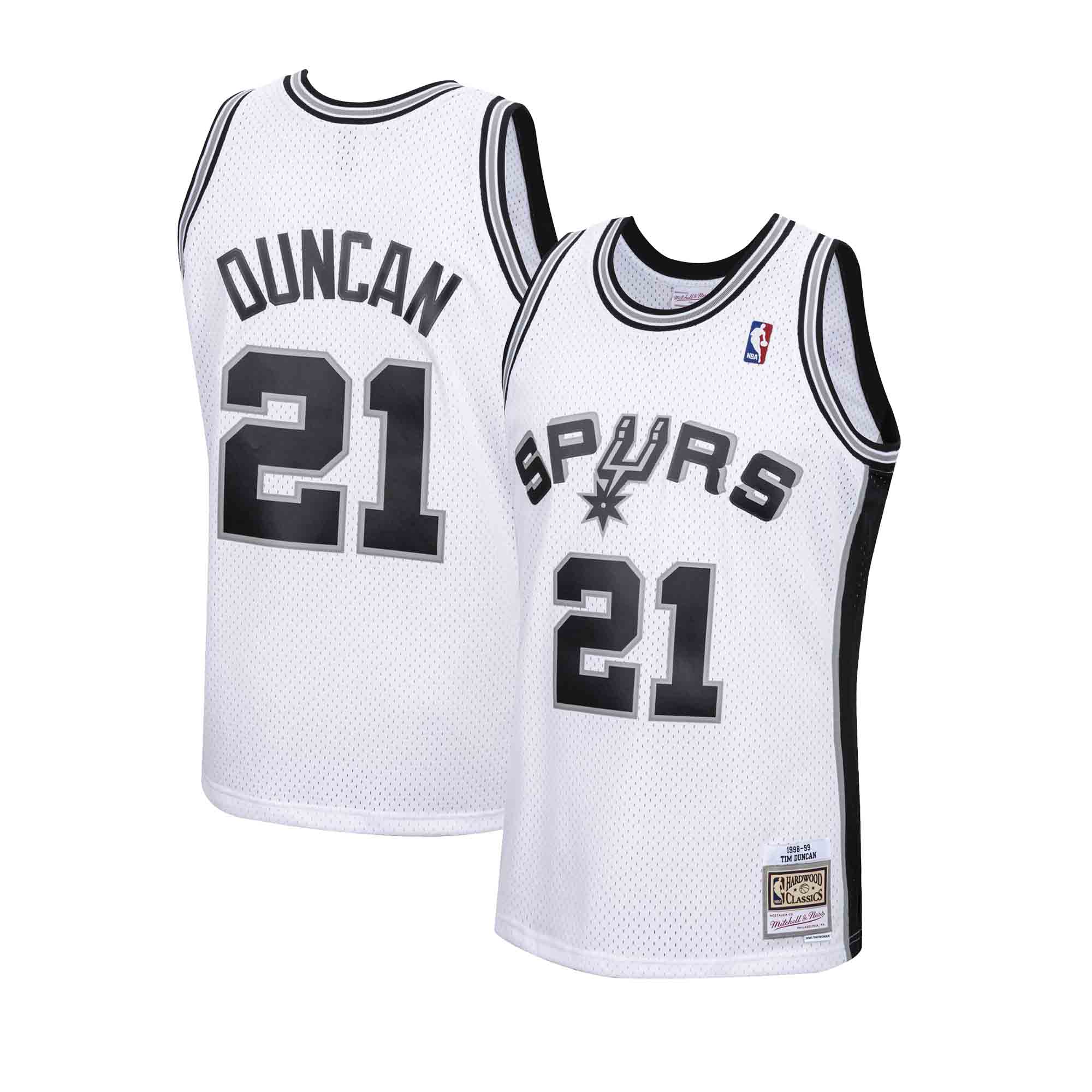 Big & Tall Men's Tim Duncan San Antonio Spurs Nike Swingman White