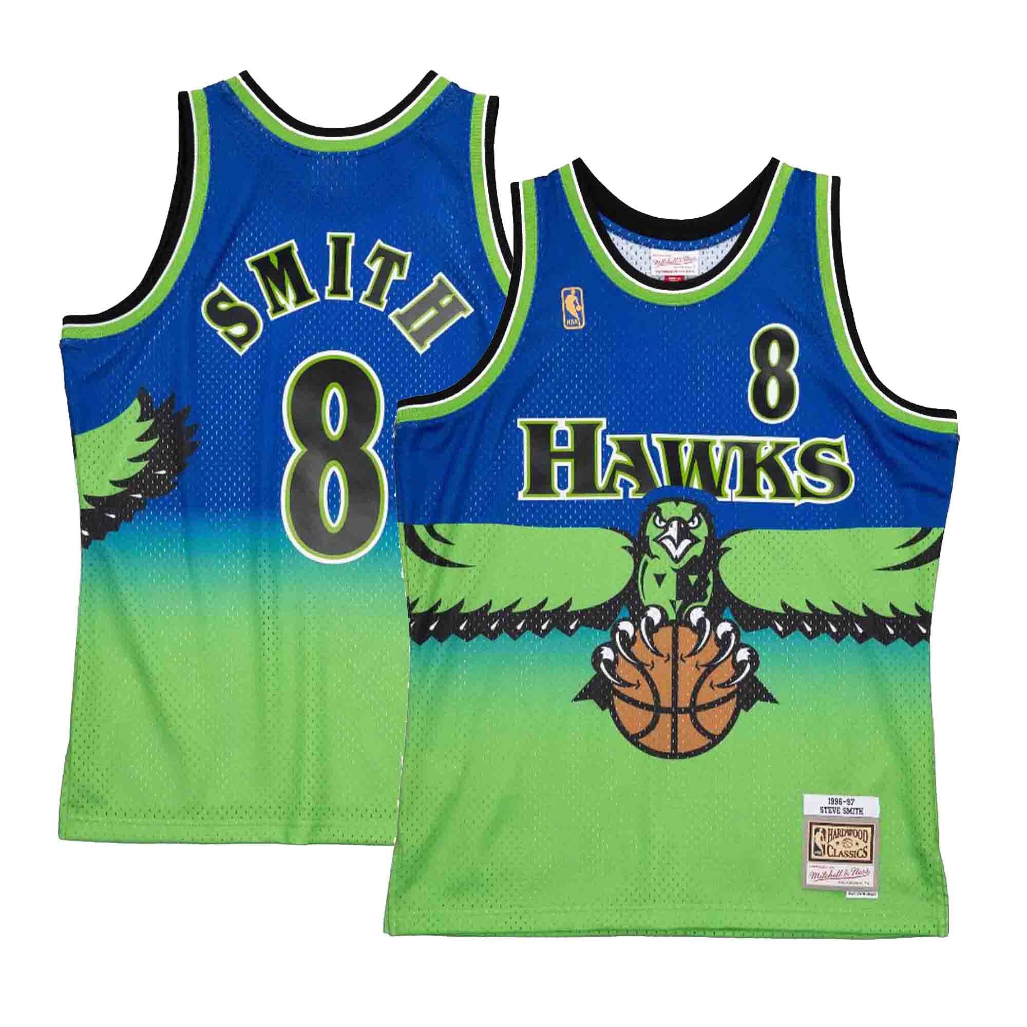 NBA Swingman Jersey Atlanta Hawks Reload 1996-97 Steve Smith #8 –  Broskiclothing