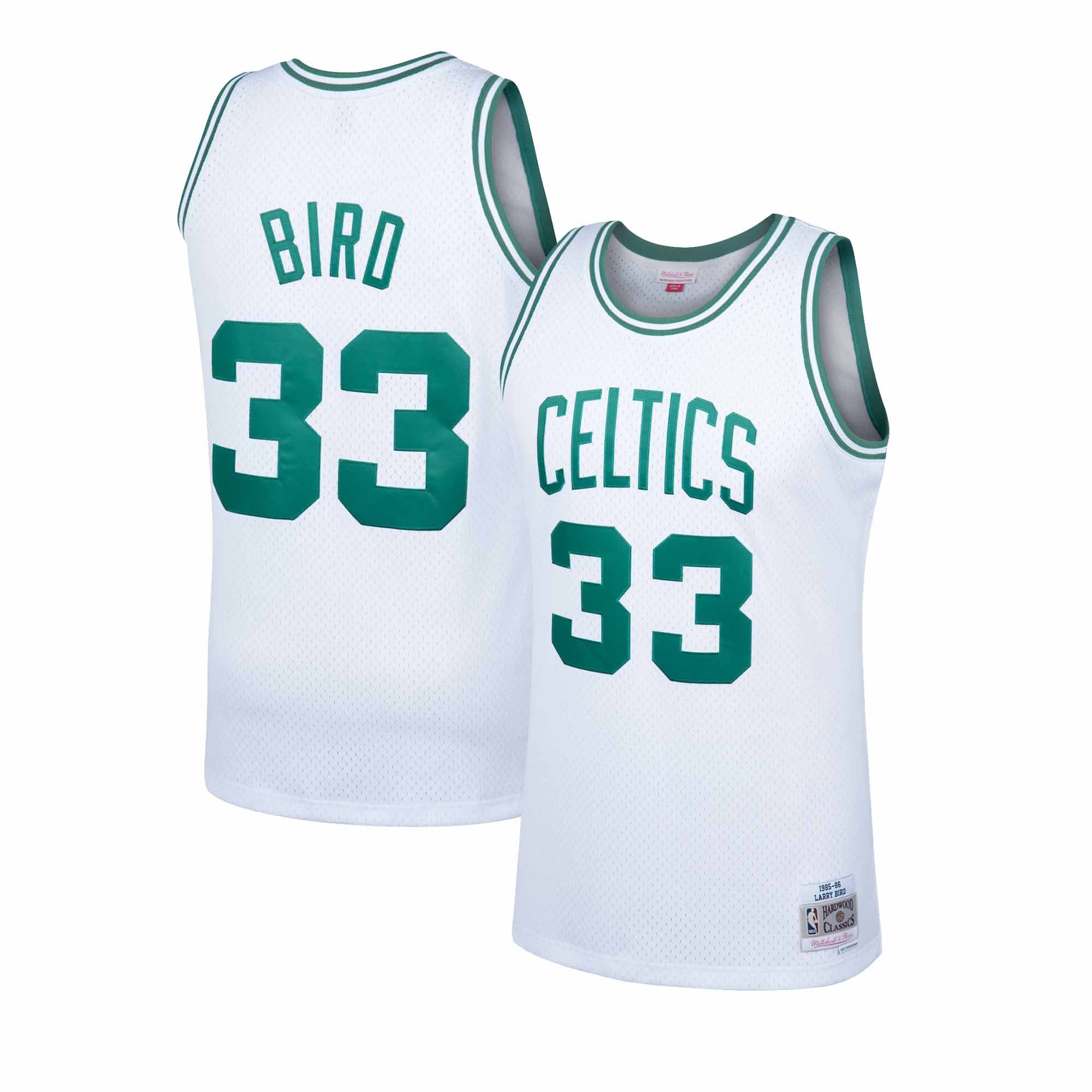 HOT Larry Bird Boston Celtics Mitchell & Ness 198586 Hardwood