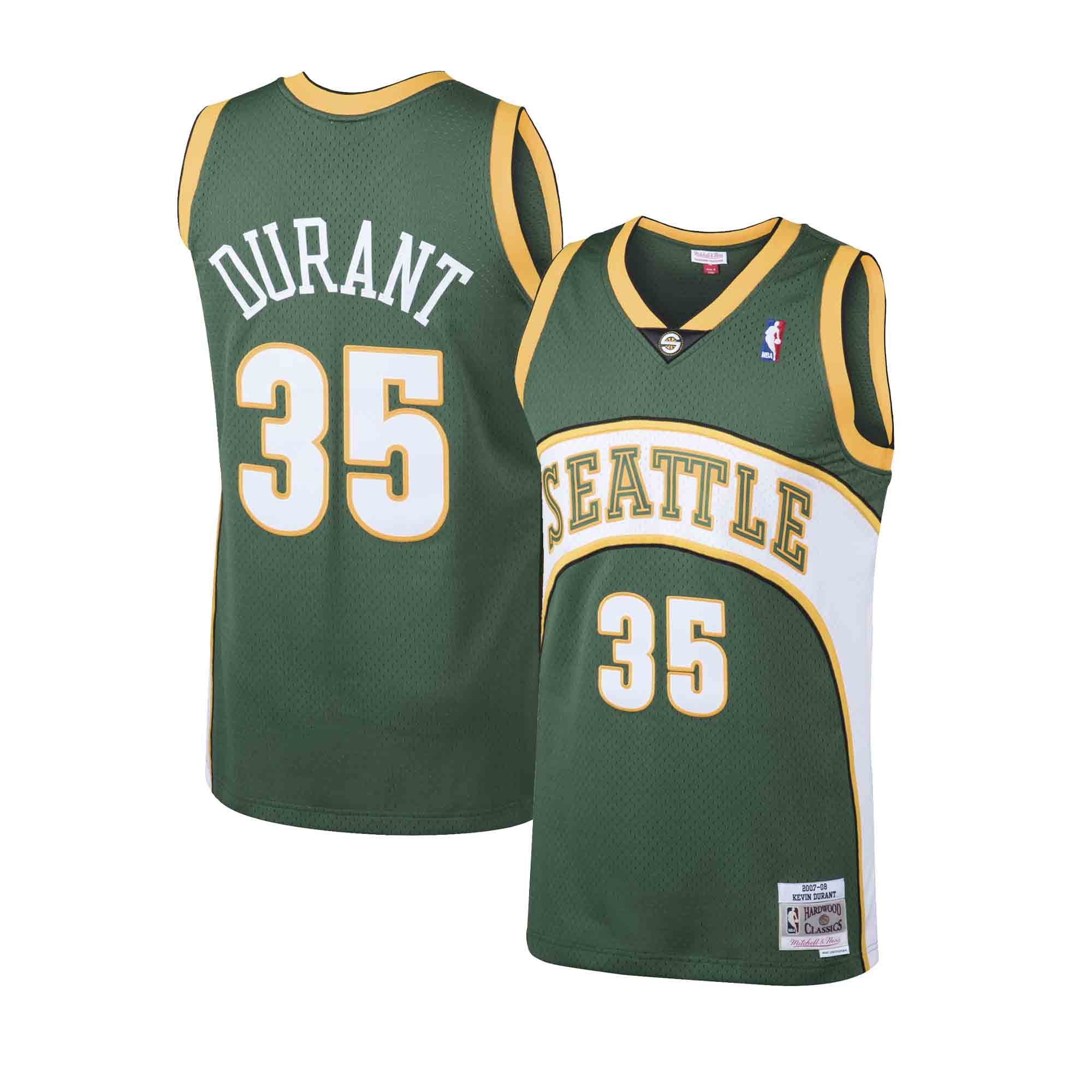 Mitchell & Ness NBA Swingman Jersey Seattle Supersonics Road 2007-08 Kevin  Durant #35 Green