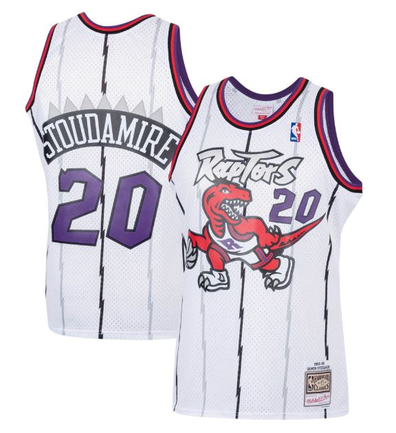 NBA Swingman Jersey Toronto Raptors 1998 Tracy McGrady #1 White –  Broskiclothing