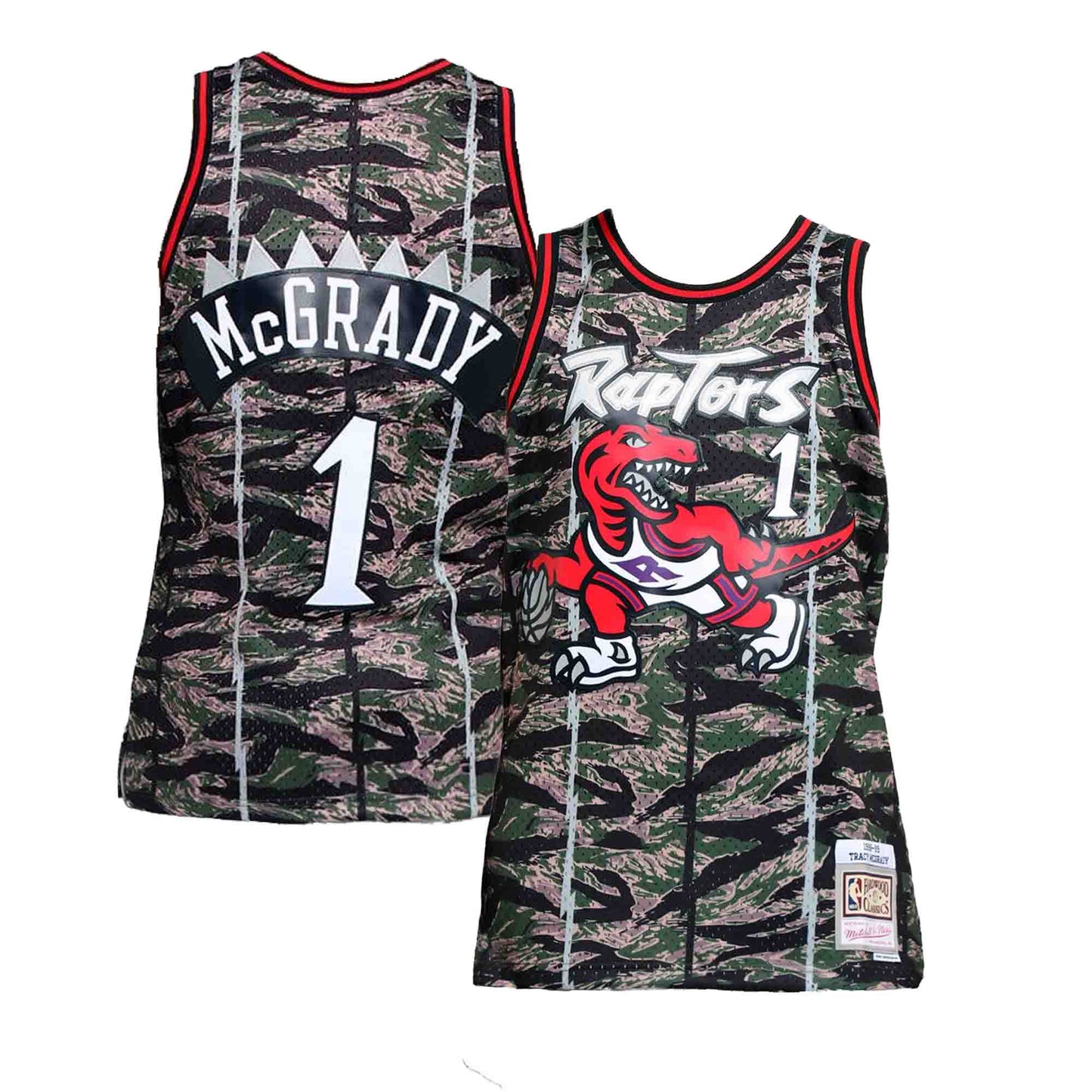 NBA Swingman Jersey Toronto Raptors Throwback Tracy McGrady Tiger Camo #1