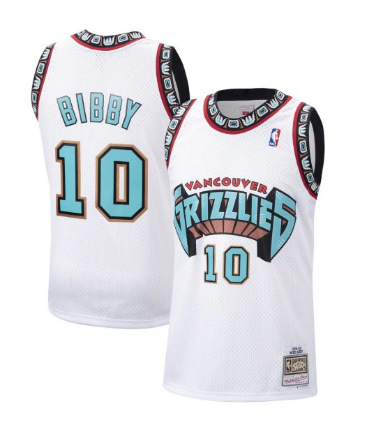 NBA Swingman Jersey Vancouver Grizzlies 1998 Mike Bibby #10