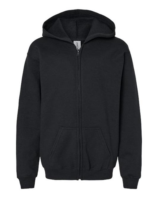 18600B Youth Heavy Blend™ Full-Zip Hooded Sweatshirt