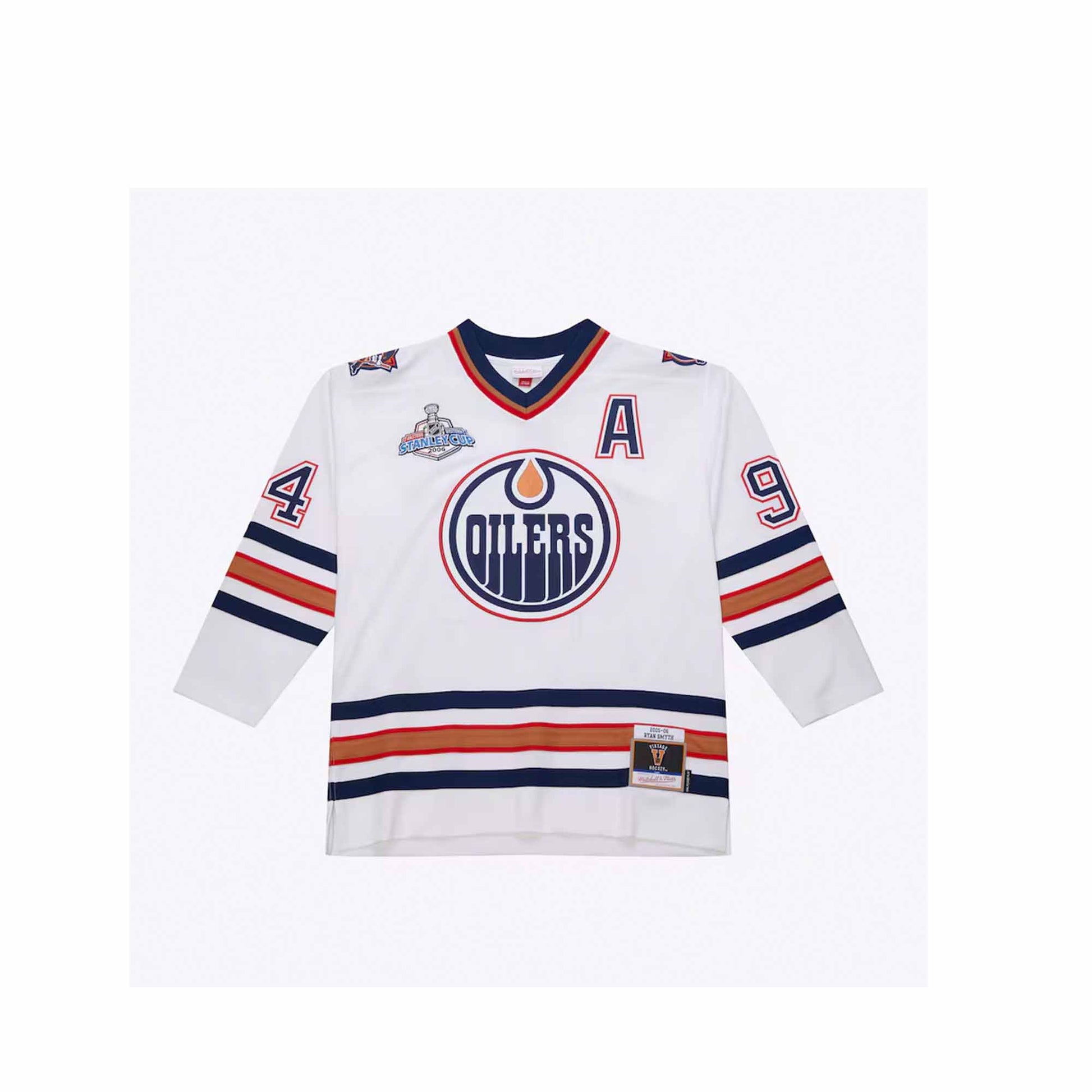 Men's Ryan Smyth White Edmonton Oilers 2005/06 Power Play Player Jerse Broskiclothing Men's Ryan Smyth White Edmonton Oilers 2005/06 Power Play Player Jerse Broskiclothing