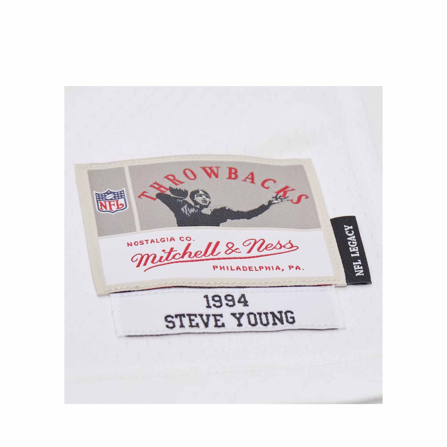 Men's Steve Young White San Francisco 49ers 1994 Legacy Jersey