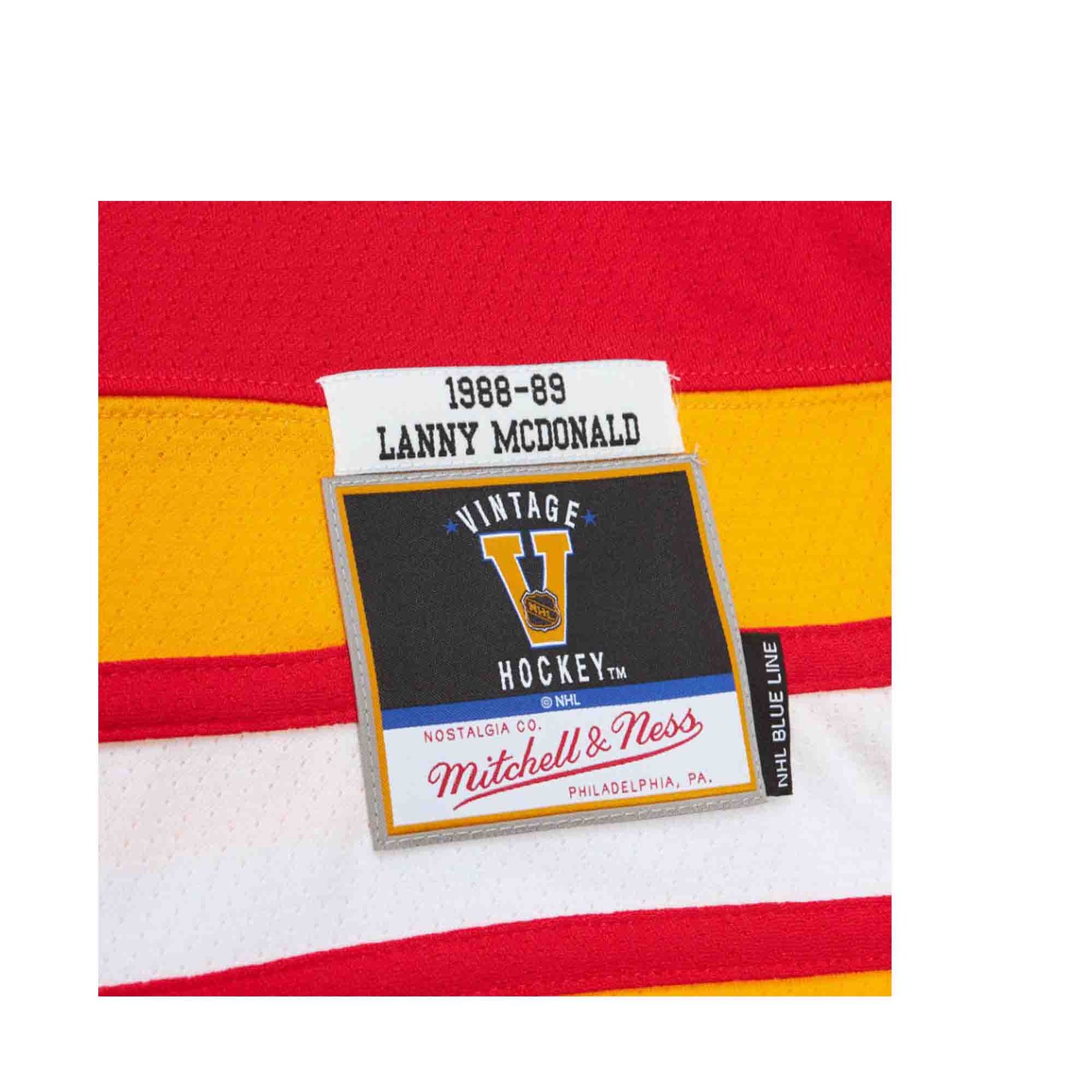 Blue Line Lanny McDonald Calgary Flames Dark 1988 Jersey