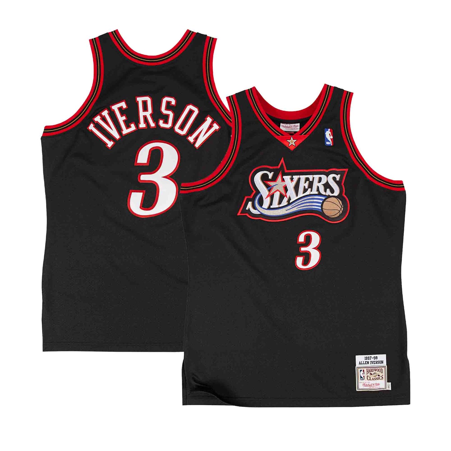 NBA Authentic Jersey Philadelphia 76ers 1997-98 Allen Iverson #3