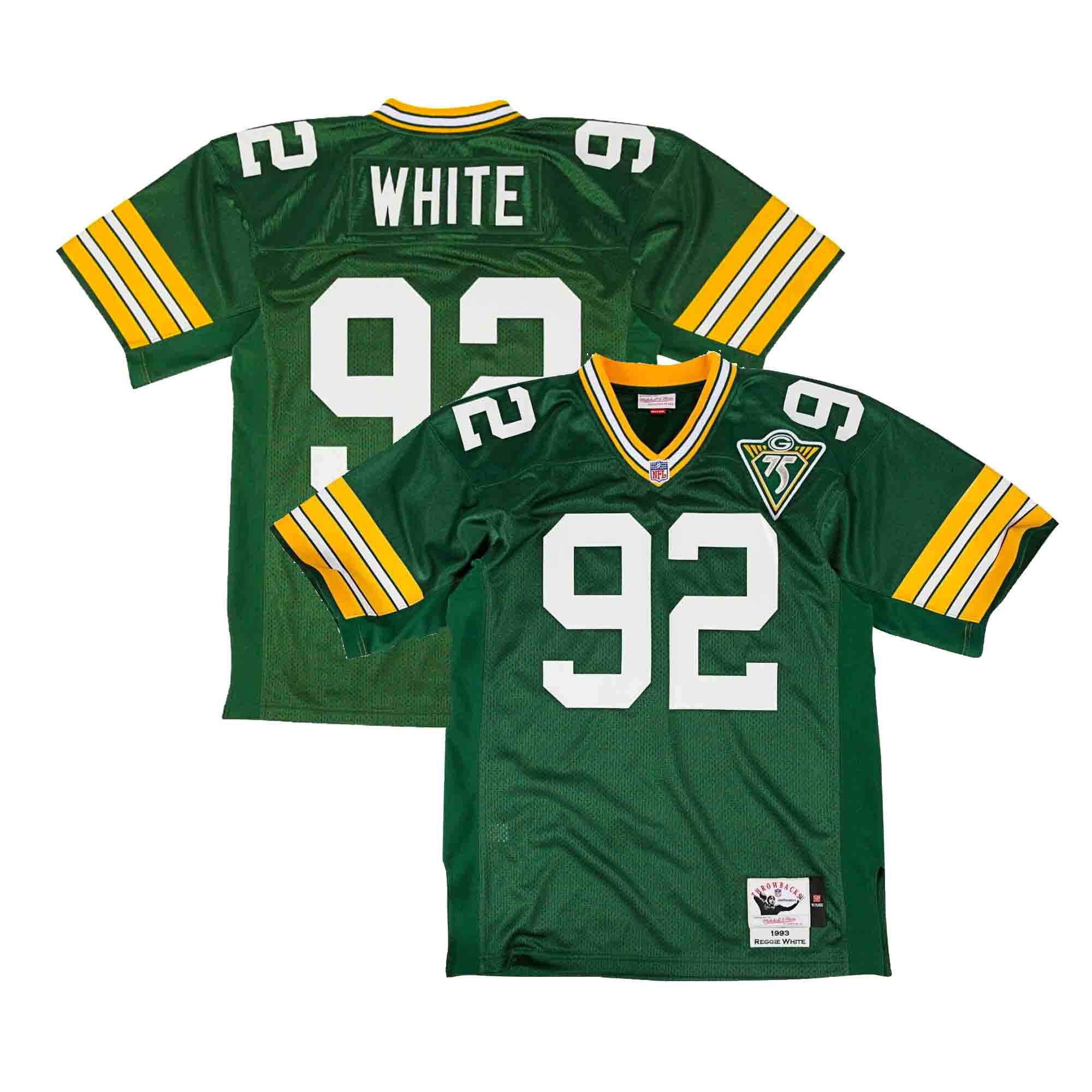 Nike Green Bay Packers No92 Reggie White Black Women's NFL Fashion Game Jersey