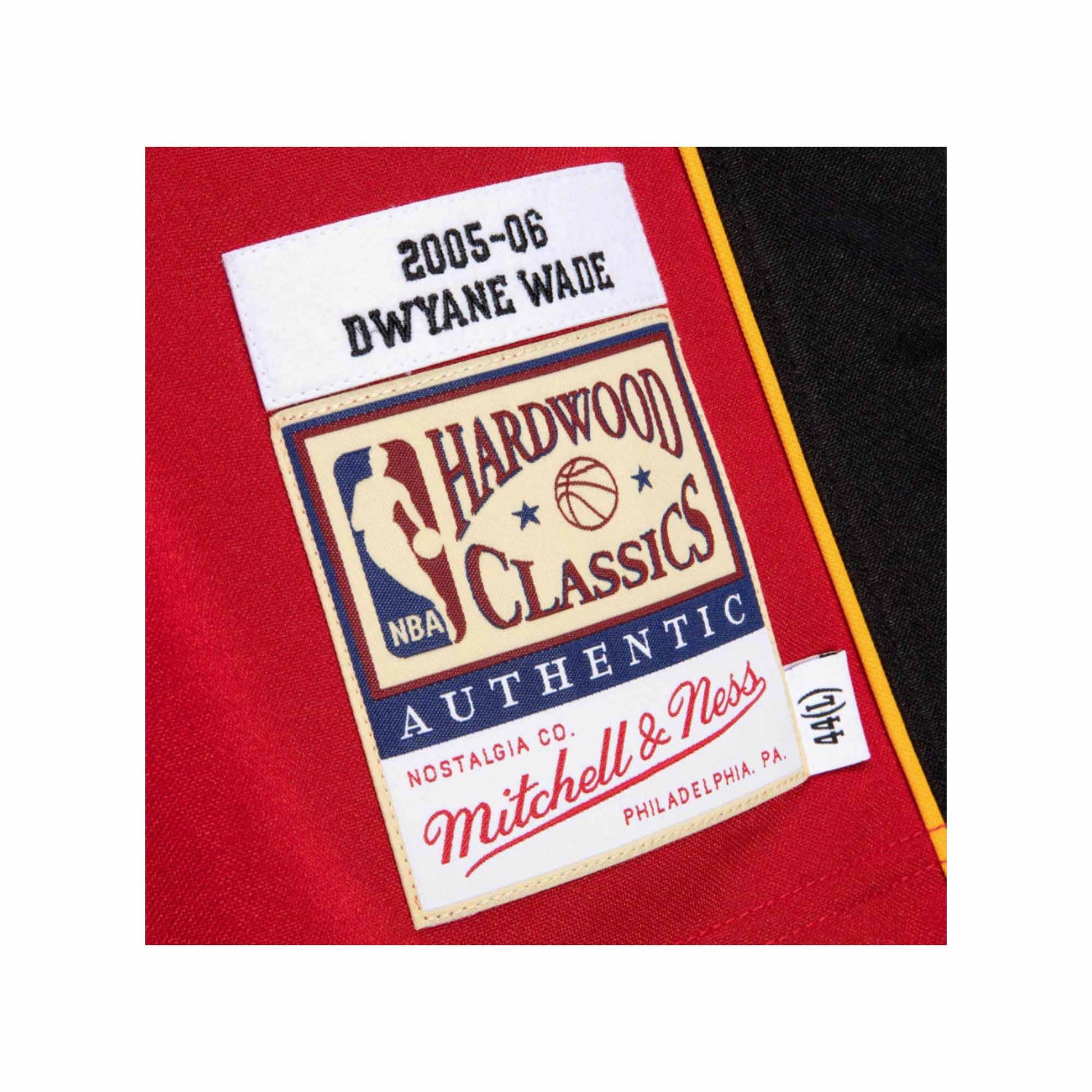 Women's Mitchell & Ness Dwyane Wade Red Miami Heat 2005 Hardwood Classics  Name & Number Player Jersey Dress