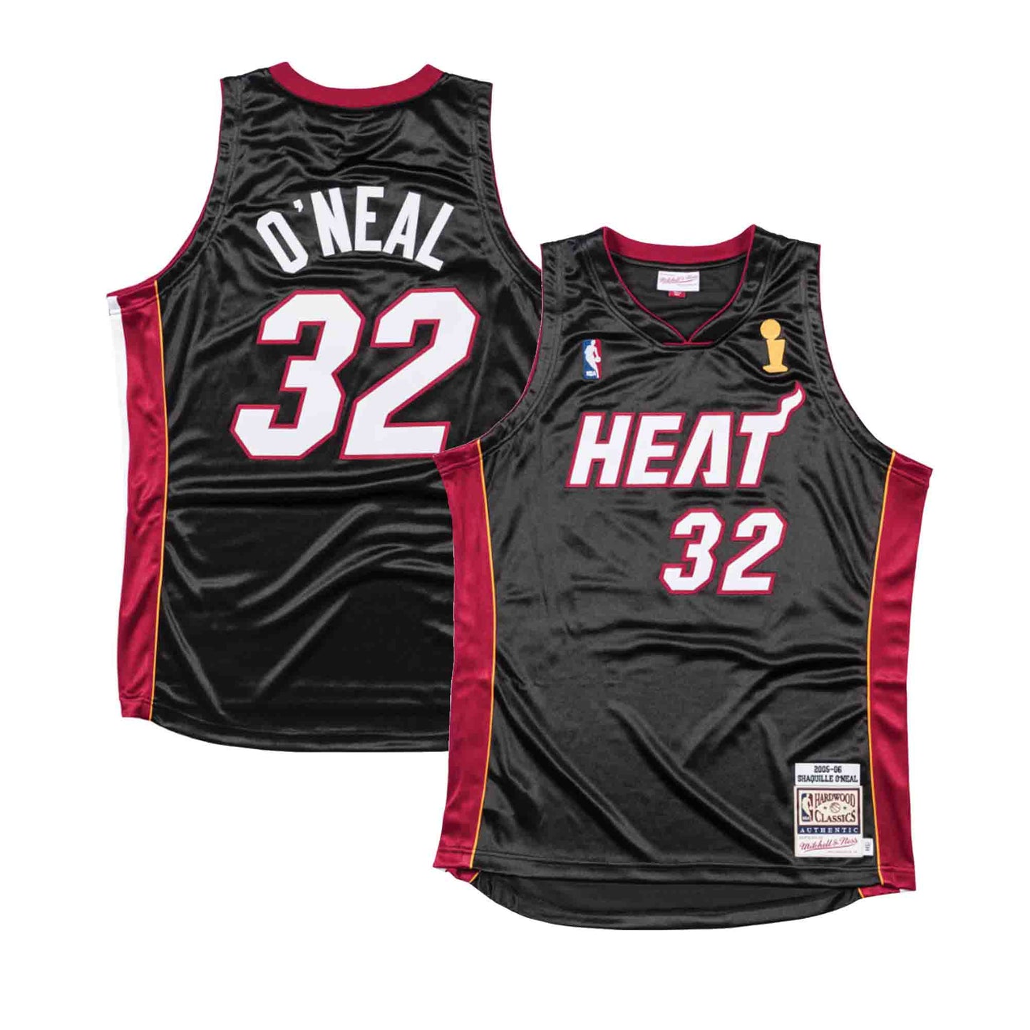 Jersey Mitchell & Ness Miami Heat #3 Dwyne Wade Authentic Road Finals Jersey  black
