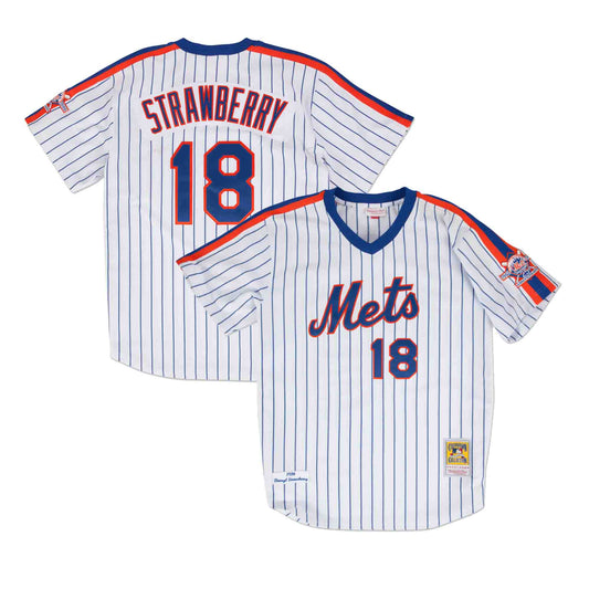 MLB Authentic Jersey New York Mets 1986 Darryl Strawberry #18