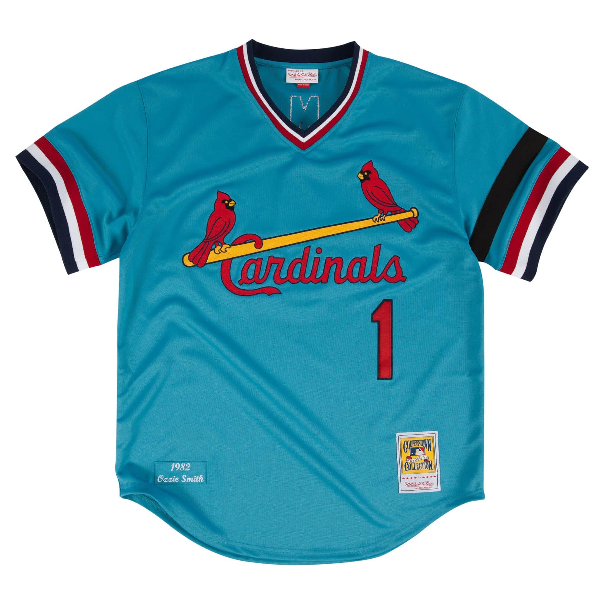 MLB Authentic Jersey St. Louis Cardinals 1982 Ozzie Smith #1 –  Broskiclothing