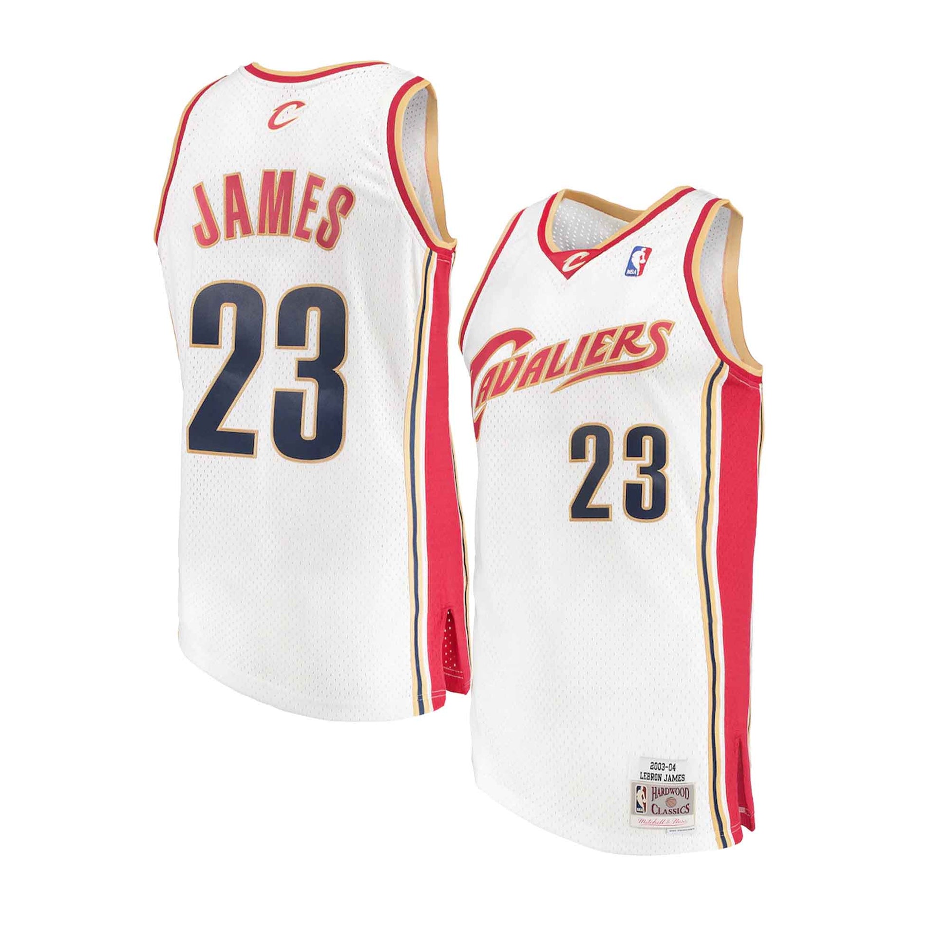 LeBron James Cleveland Cavaliers 2003-04 White Jersey – Best