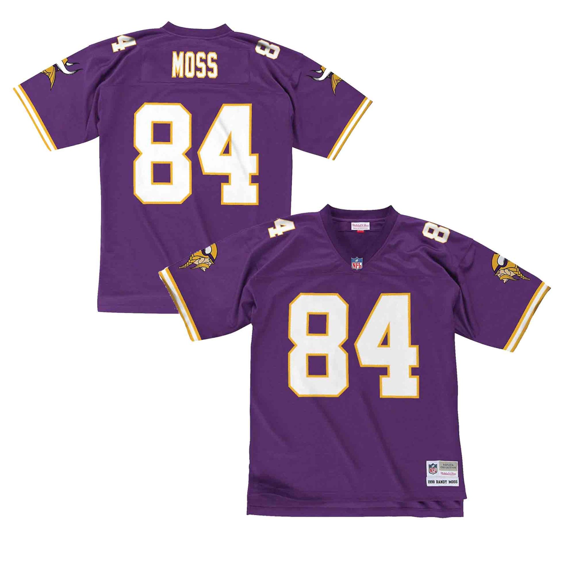 Minnesota Vikings #84 Randy Moss Custom Stitched Away Jersey - AME Sports