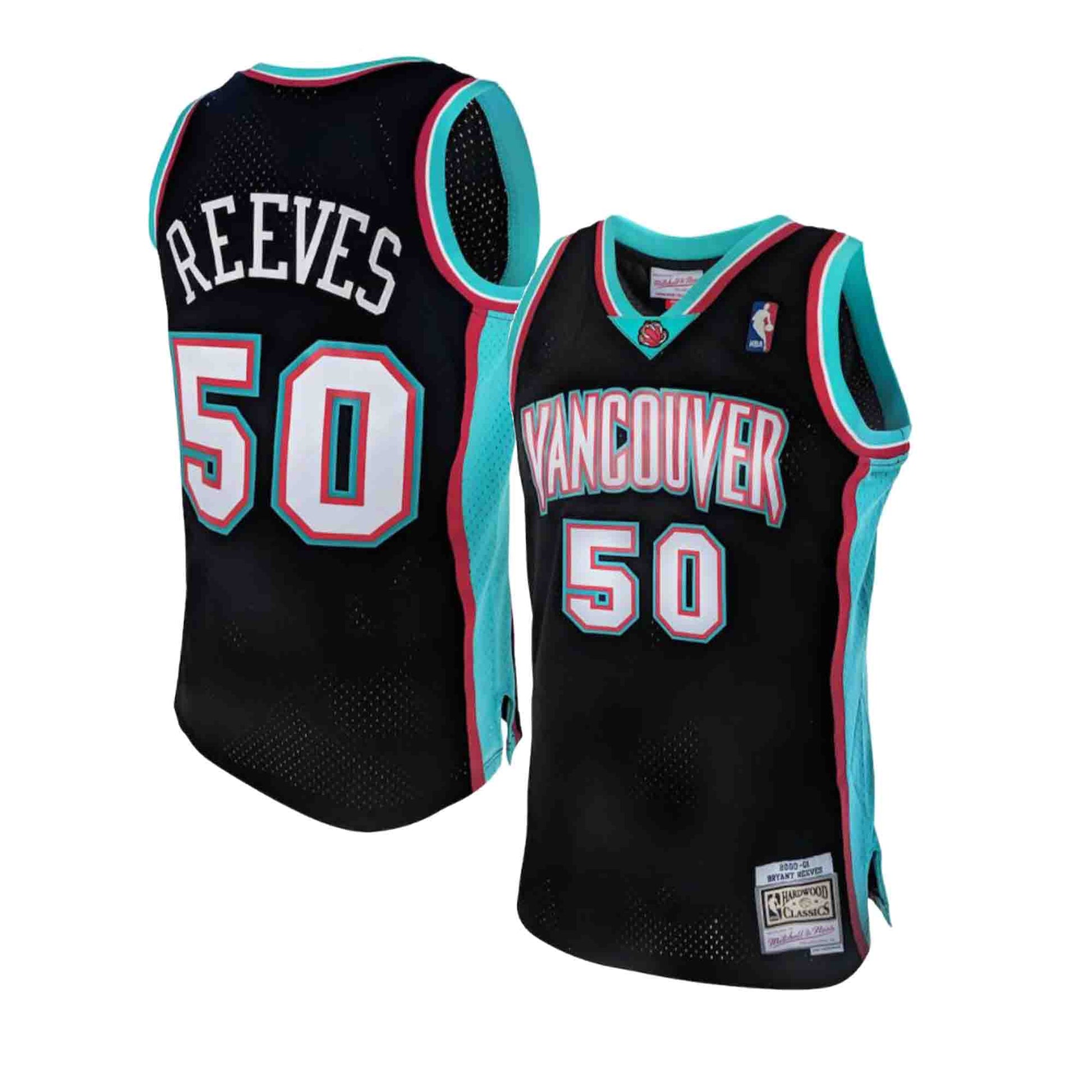VINTAGE CHAMPION VANCOUVER GRIZZLIES BRYANT REEVES SIGNED JERSEY