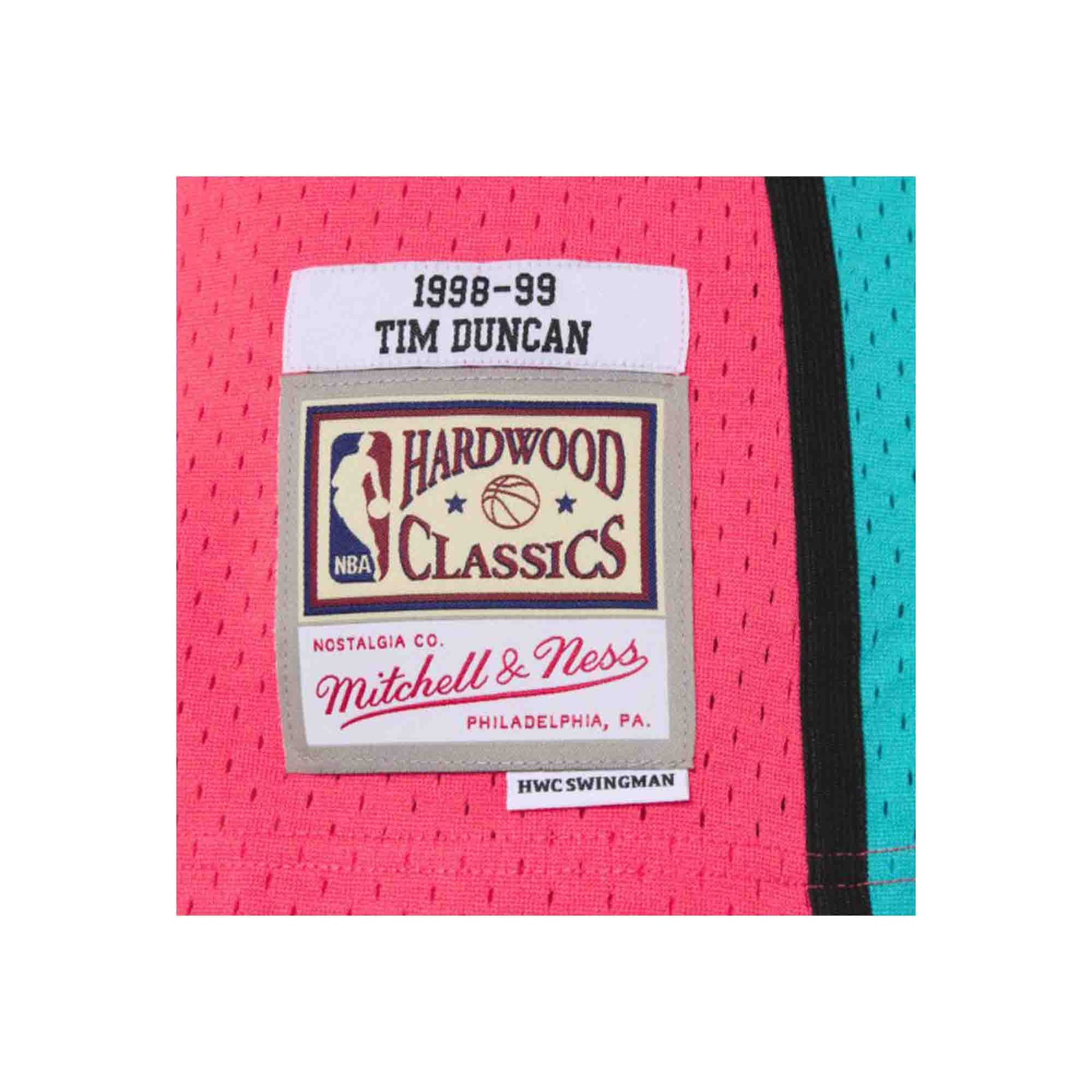 Tim Duncan San Antonio Spurs Mitchell & Ness Youth 1998-99 Hardwood Classics  Reload Jersey - Black