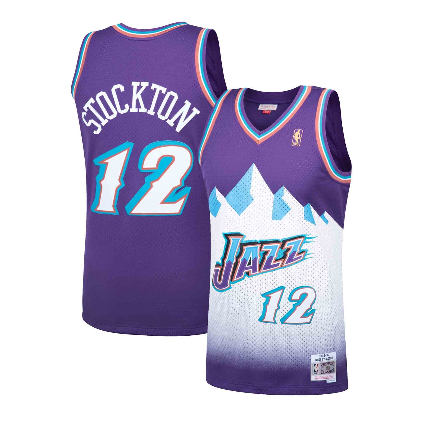 NBA Swingman Jersey Utah Jazz Road 1996-97 John Stockton #12