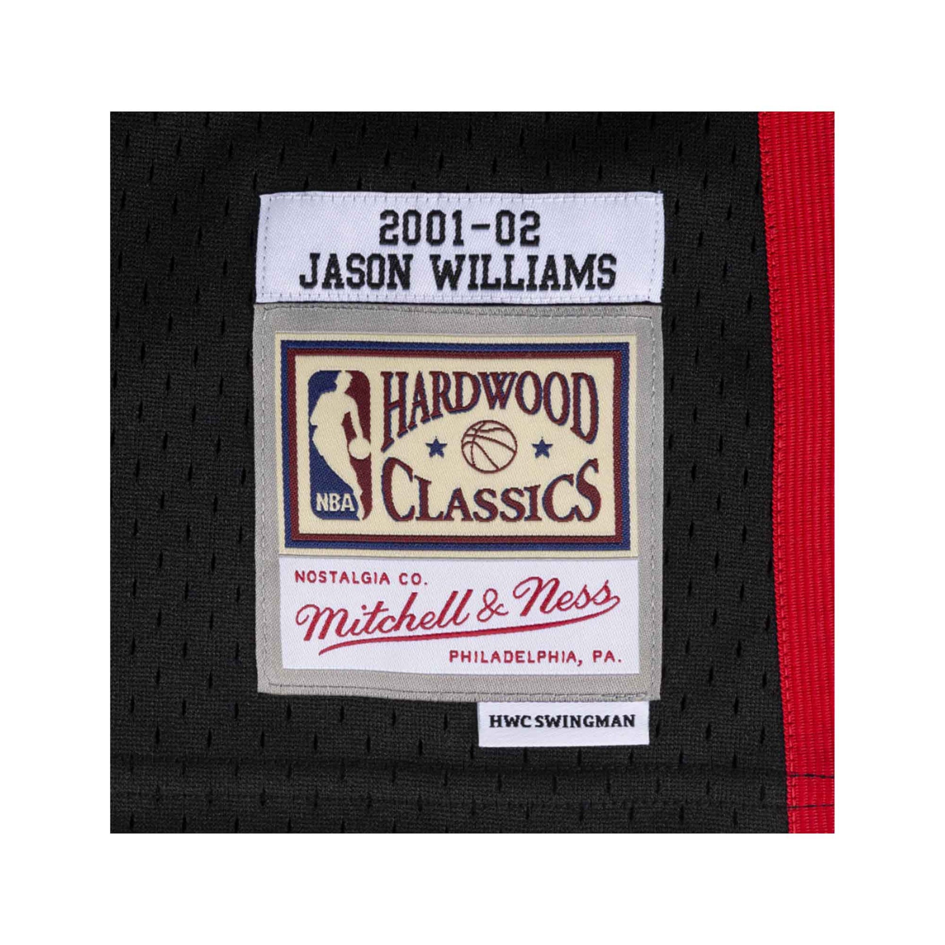 Mitchell & Ness Jason Williams Memphis Grizzlies Men's 2001-02 Black Swingman Jersey