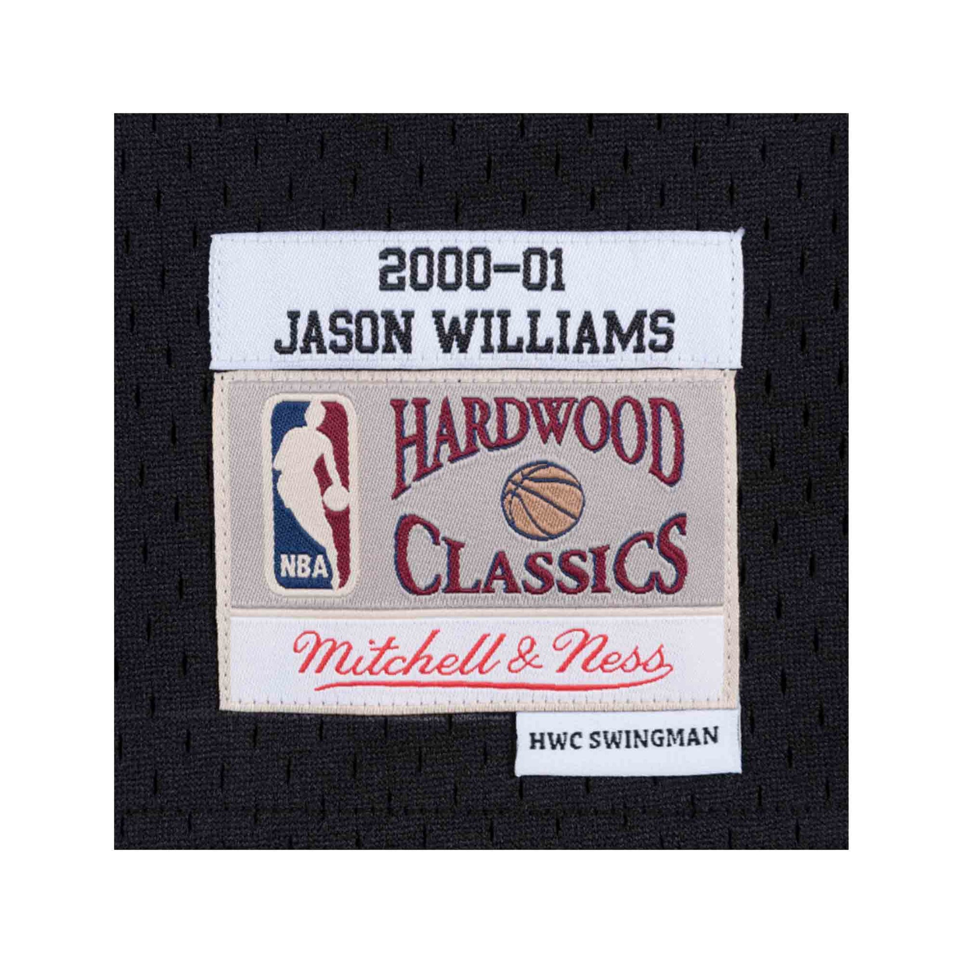 Mitchell & Ness Jason Williams Sacramento Kings Black Hardwood Classics 1998-99 Authentic Jersey Size: Medium