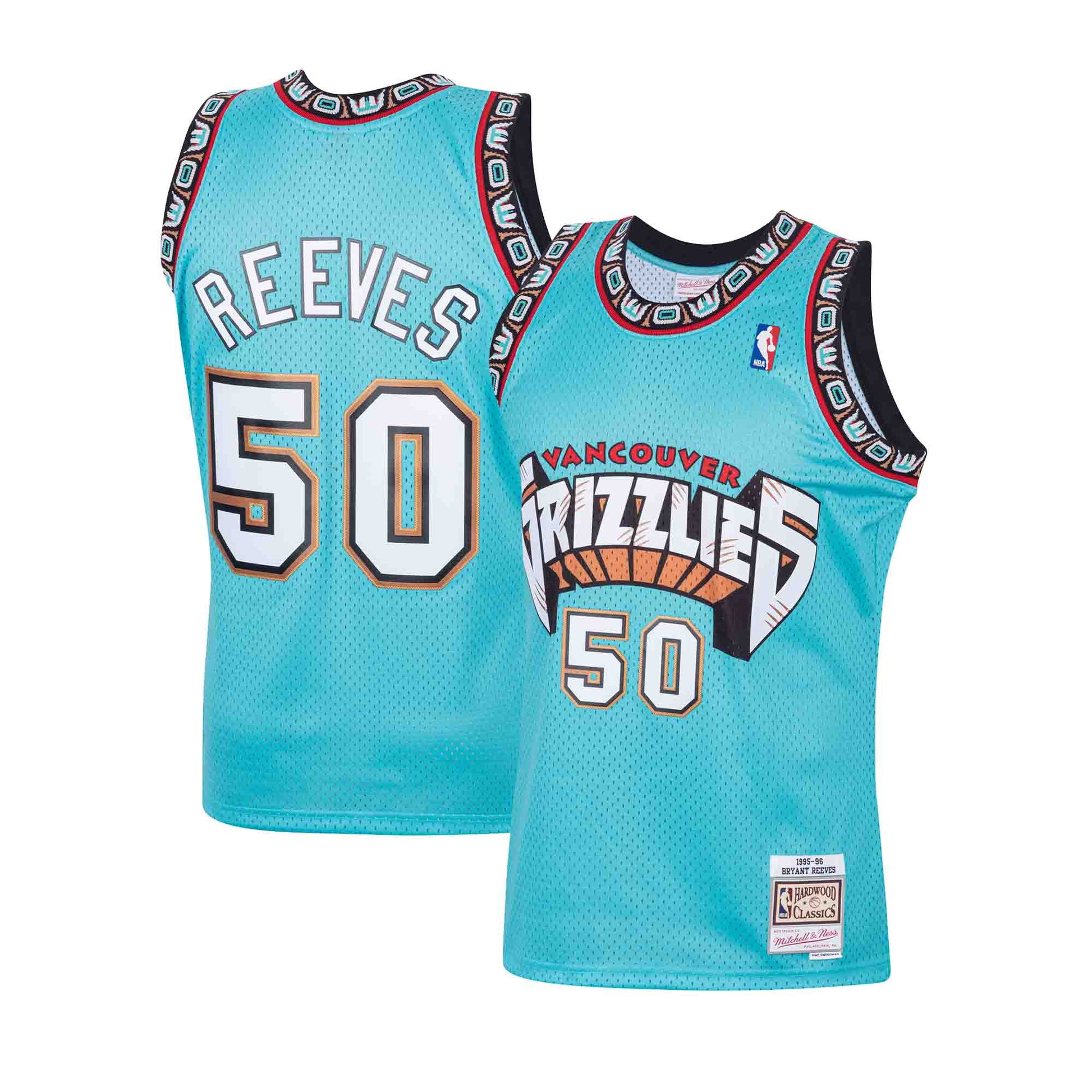 Vintage 1995-96 Bryant Reeves Vancouver Grizzlies Champion Jersey size 54