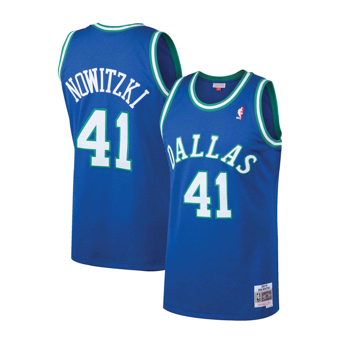 Mitchell & Ness Dallas Mavericks #41 Dirk Nowitzki royal Swingman