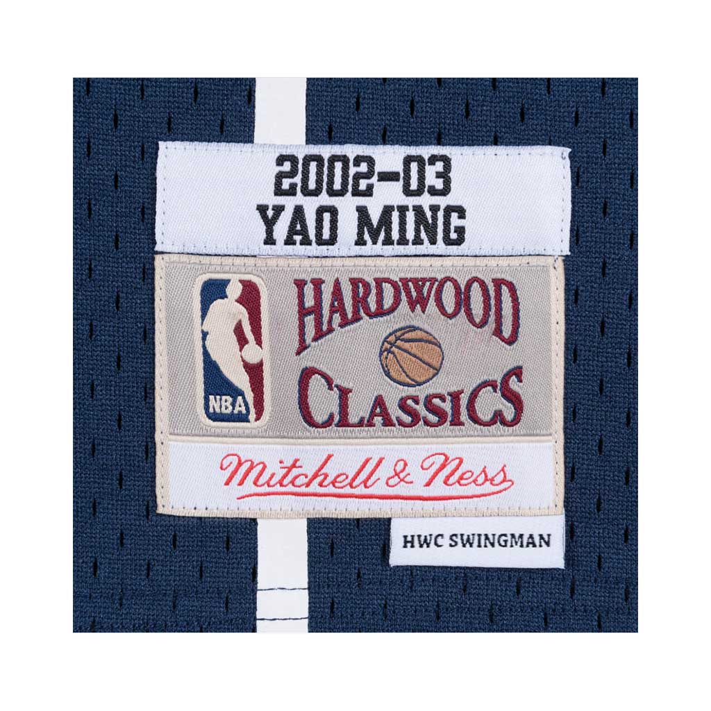 Men's Houston Rockets Yao Ming Mitchell & Ness White Hardwood