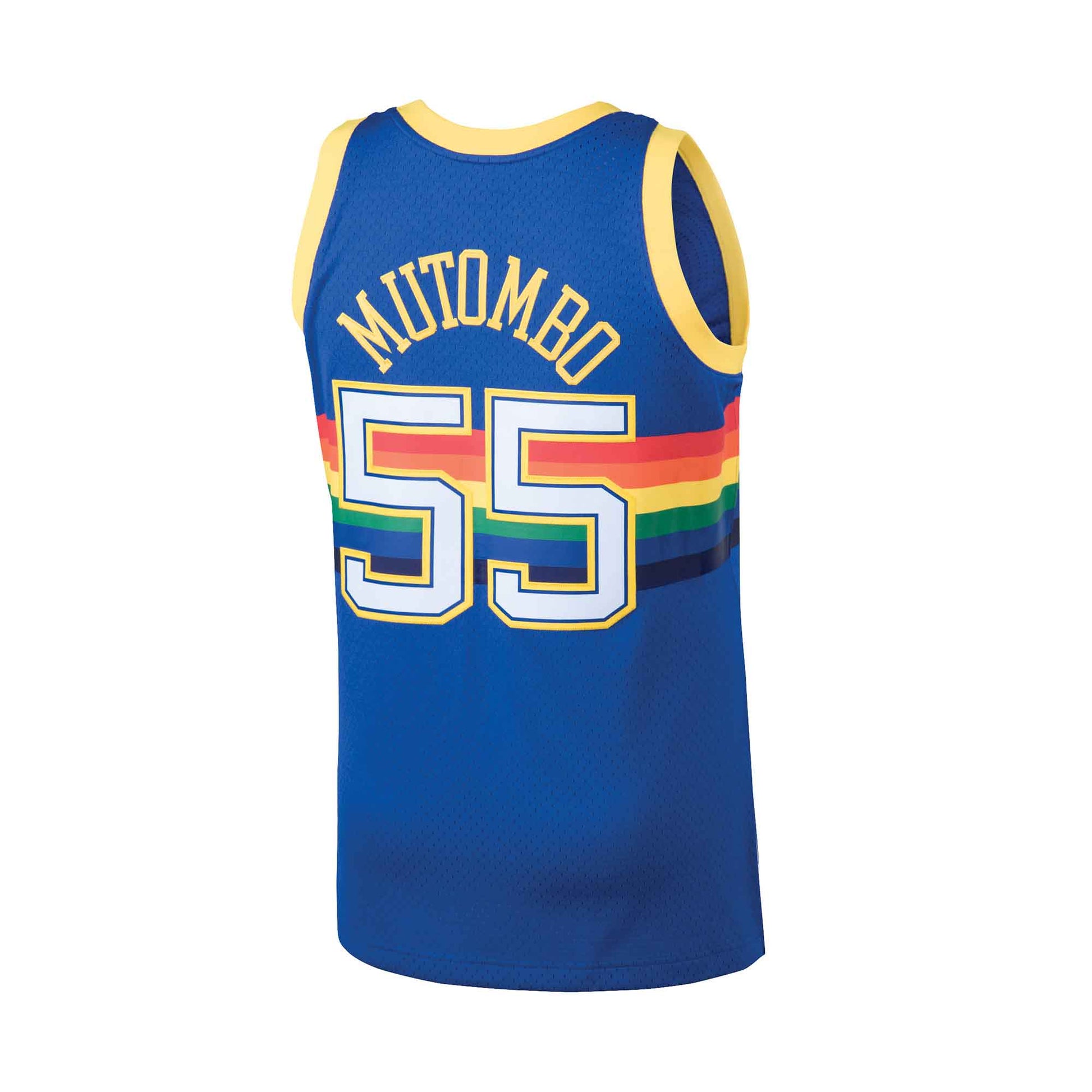 Denver Nuggets #55 Dikembe Mutombo 1991-92 NBA Mitchell & Ness