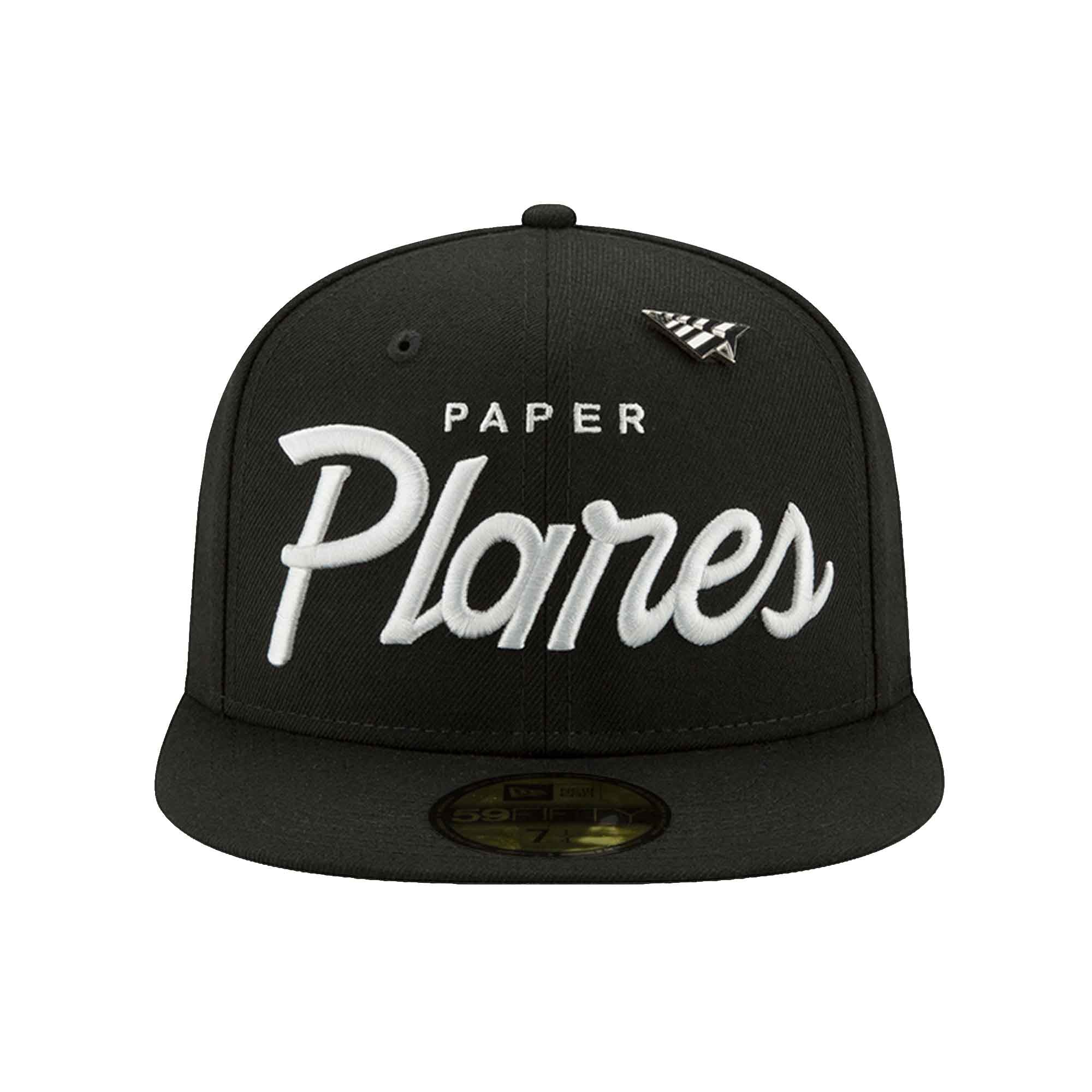 Black paper plane hat sale