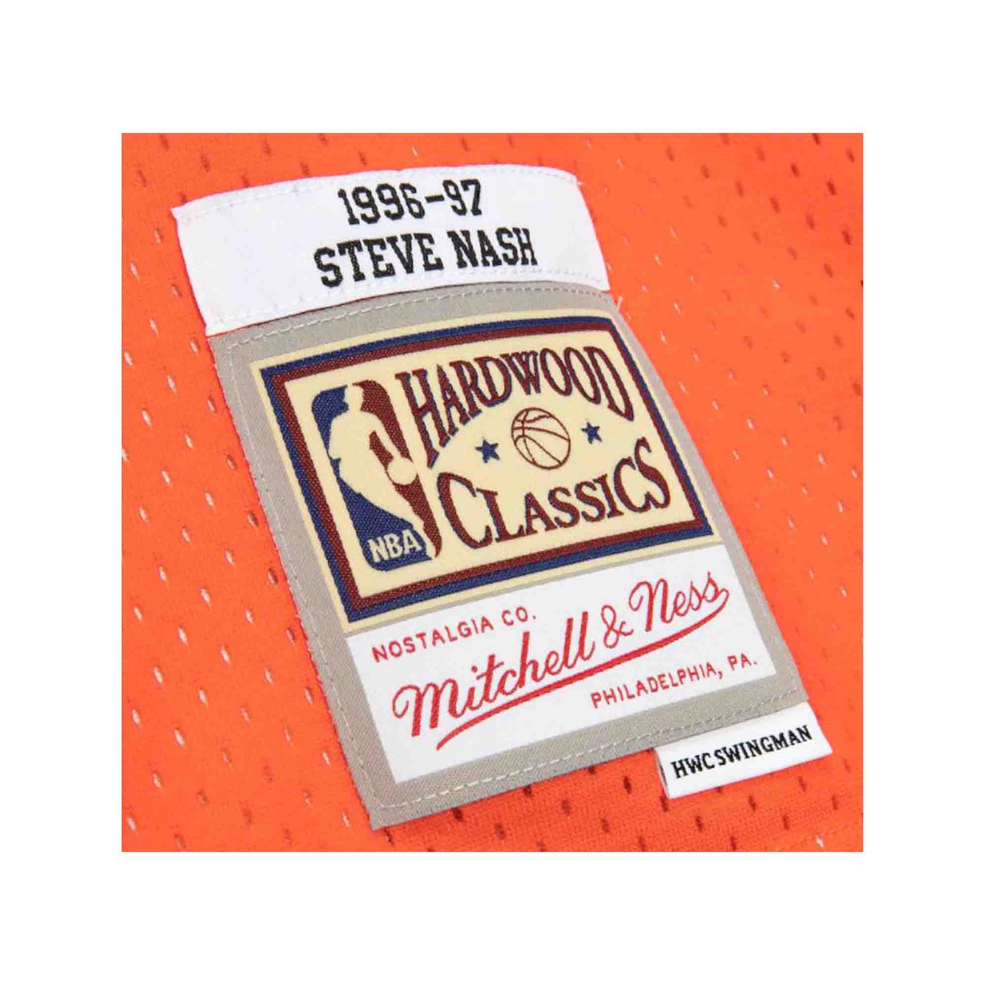 Phoenix Suns Steve Nash Mitchell & Ness 1996-97 Hardwood Classics Reload  Swingman Orange Jersey