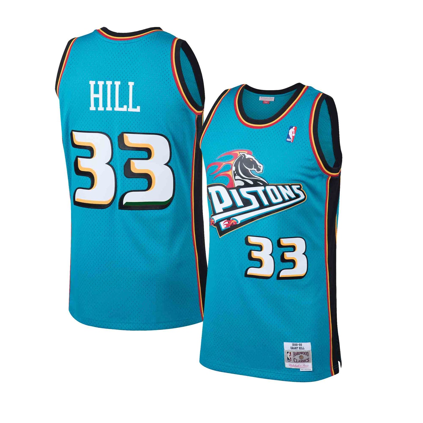 NBA Swigman Jersey Detroit Pistons 1998-99 Grant Hill #33