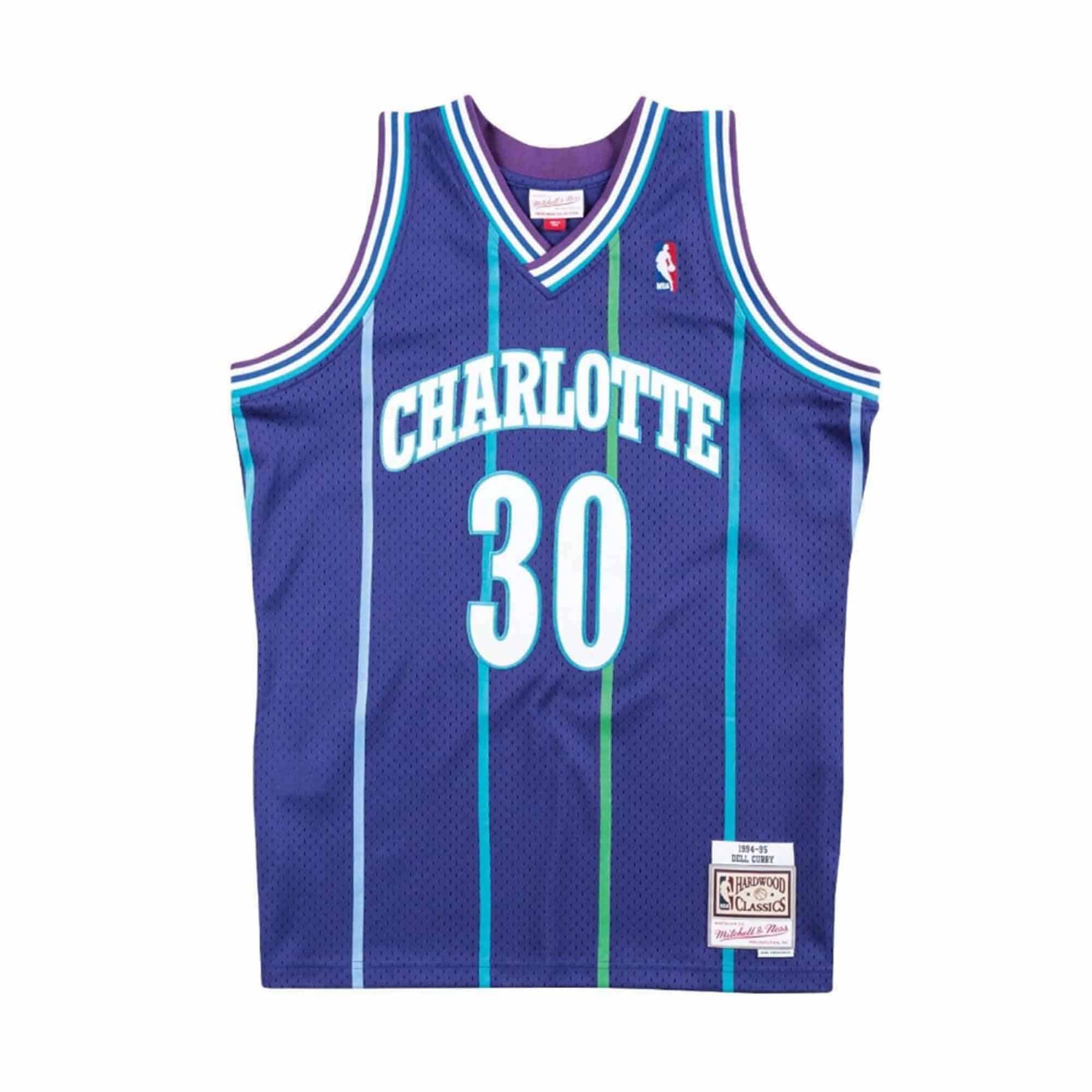 Dell curry signed jersey outlet