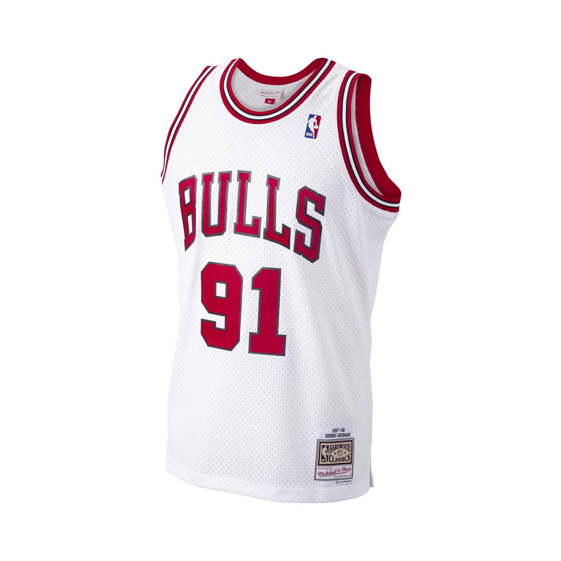 Mitchell Ness Jersey Men’s XL Chicago Bulls Dennis Rodman #91 NBA HWC  Swingman