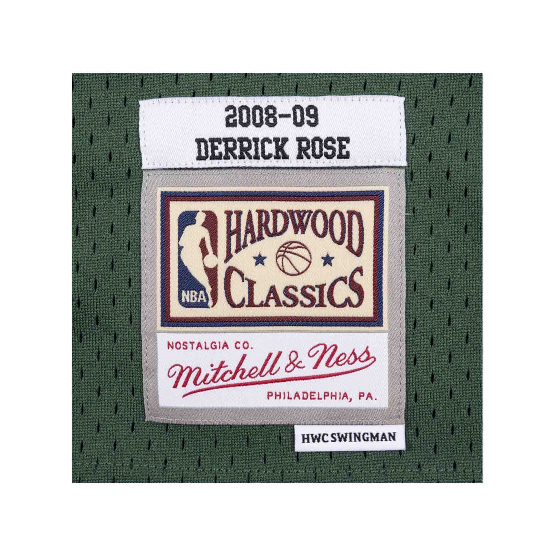 Derrick Rose Chicago Bulls Mitchell & Ness Youth 2008-09 Hardwood Classics  Swingman Jersey - Green