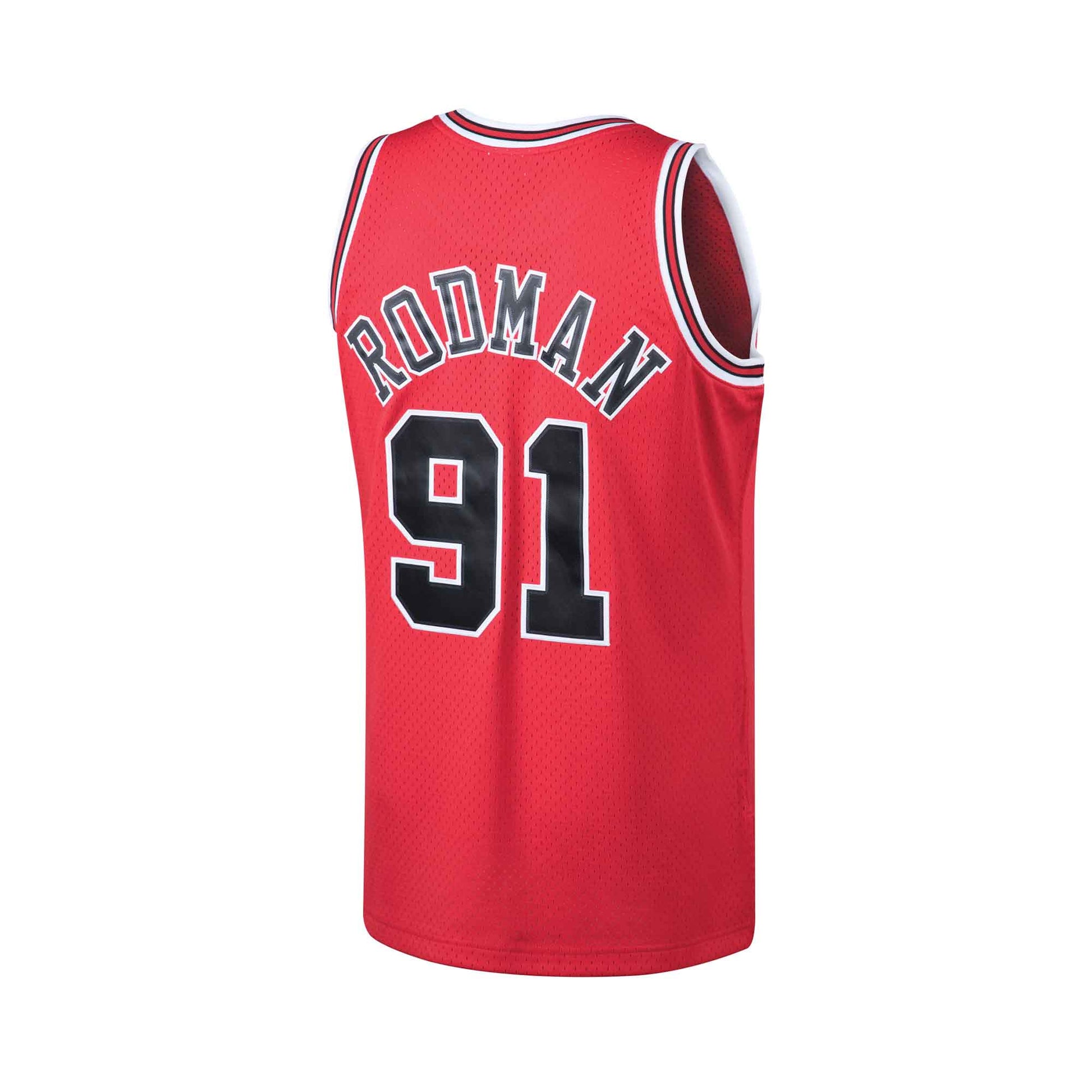 NBA Chicago Bulls #91 Dennis Rodman HWC Swingman Jersey Mitchell Ness  Striped - Cap Store Online.com