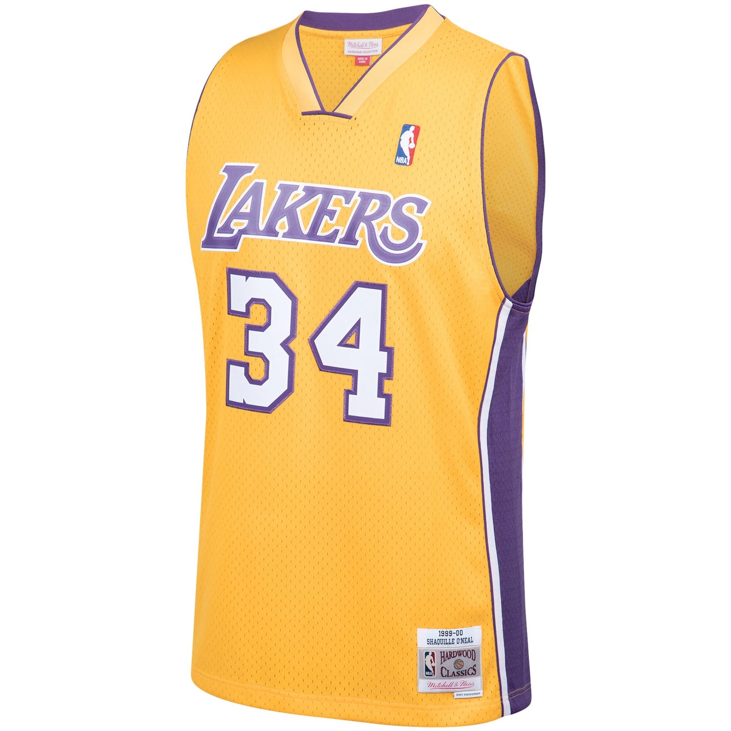 Mitchell & Ness Los Angeles Lakers #34 Shaquille O'Neal purple