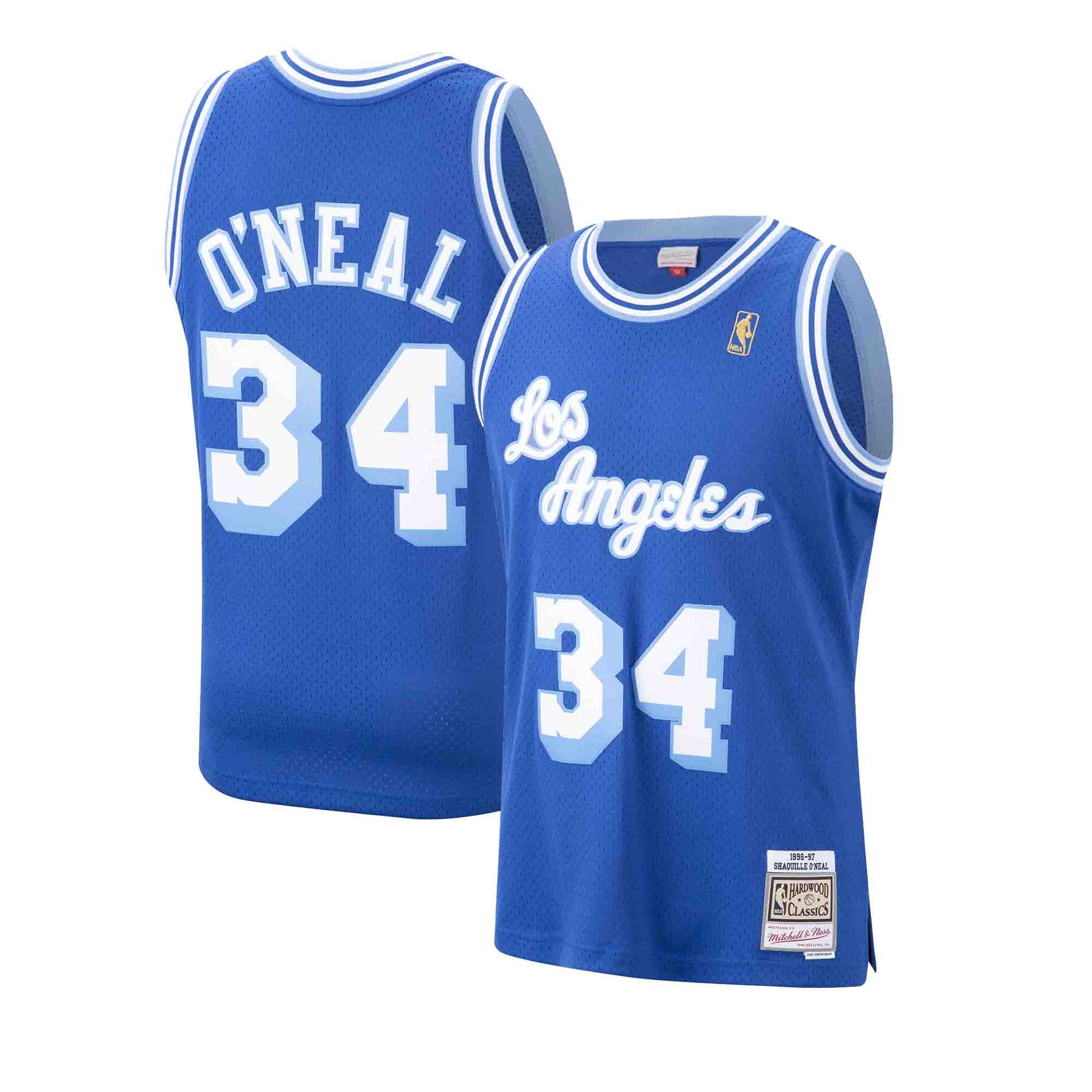  Shaquille O'Neal Los Angeles Men's 1996-97 Road Purple Swingman  Jersey (Small) : Sports & Outdoors