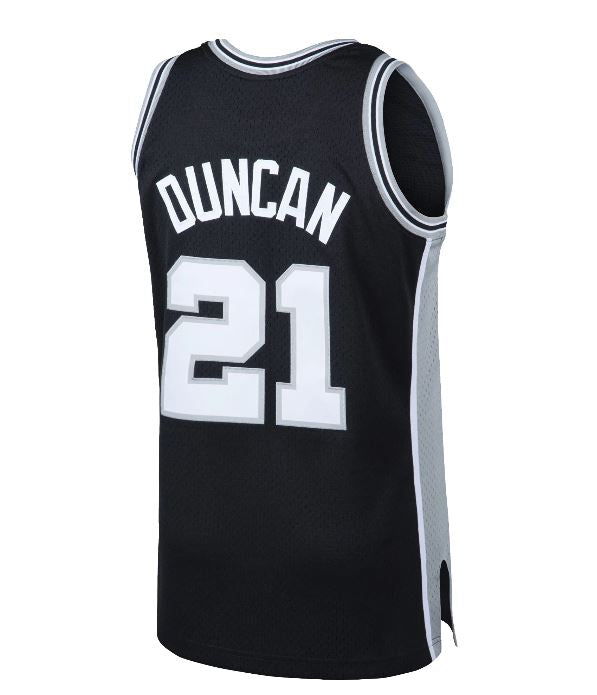 DUNCAN#21 Spurs Black NBA Jersey S-XXL