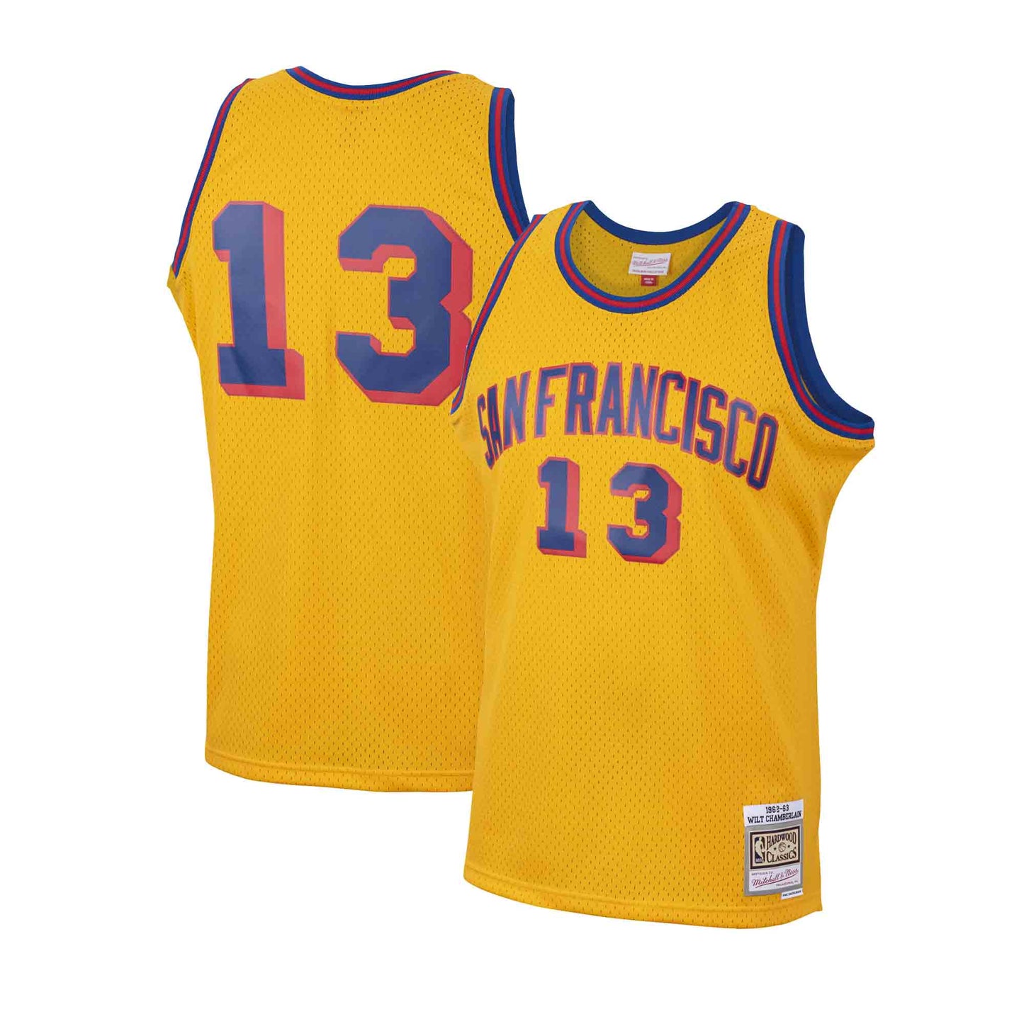 NBA Swingman Jersey San Francisco Warriors 1962-63 Wilt Chamberlain #13