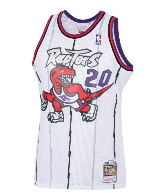 NBA Swingman Jersey Toronto Raptors 1995 Damon Stoudamire #20 White