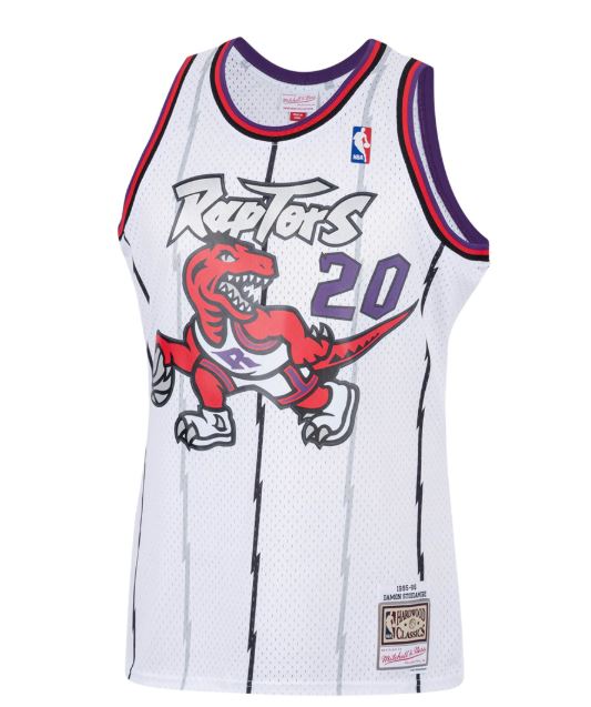 Swingman Jersey Toronto Raptors 1995 Damon Stoudamire #20 White Broskiclothing Swingman Jersey Toronto Raptors 1995 Damon Stoudamire #20 White Broskiclothing