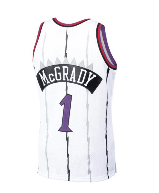 NBA Swingman Jersey Toronto Raptors 1998 Tracy McGrady #1 White