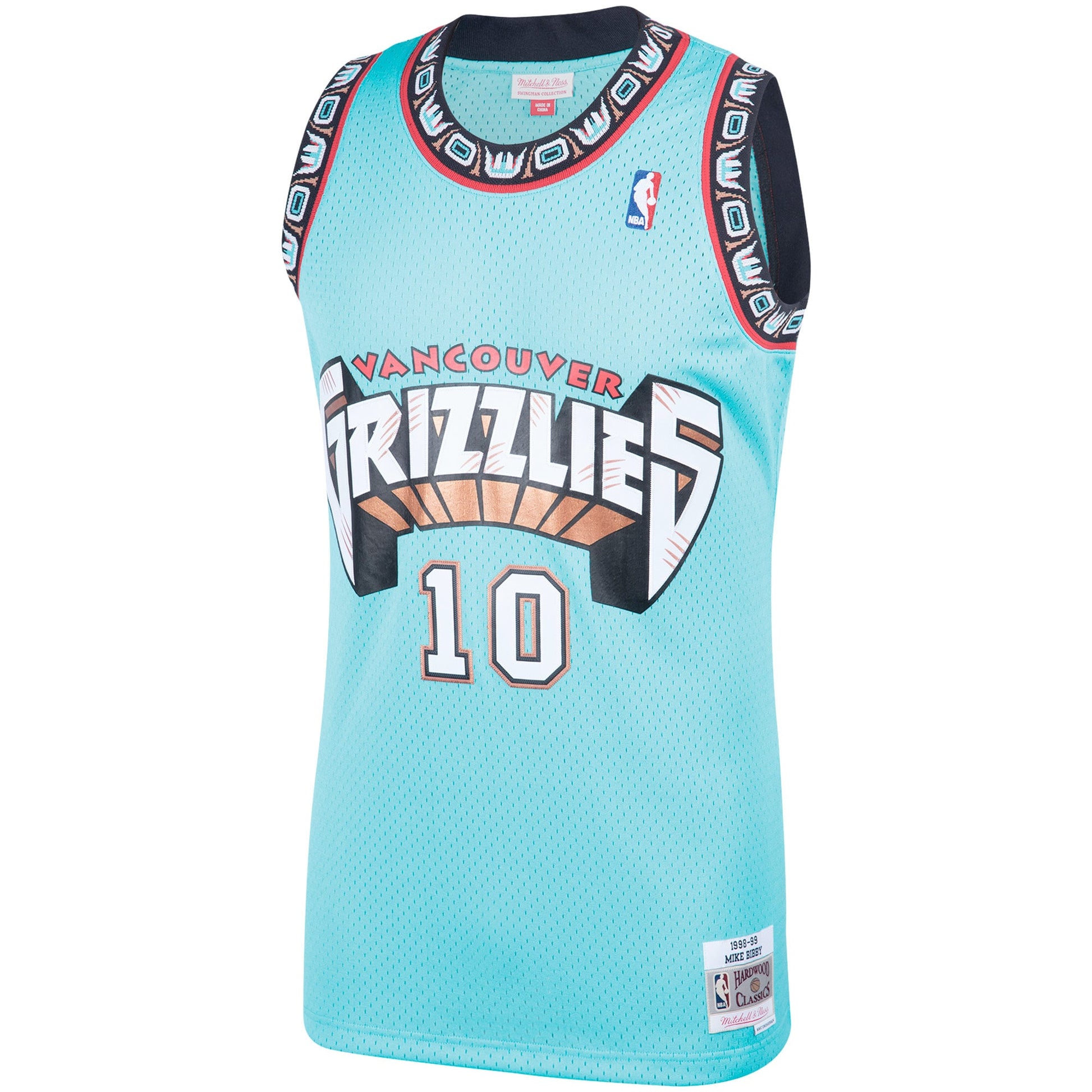 Mike Bibby Vancouver Grizzlies Mitchell & Ness 1998-99 Hardwood